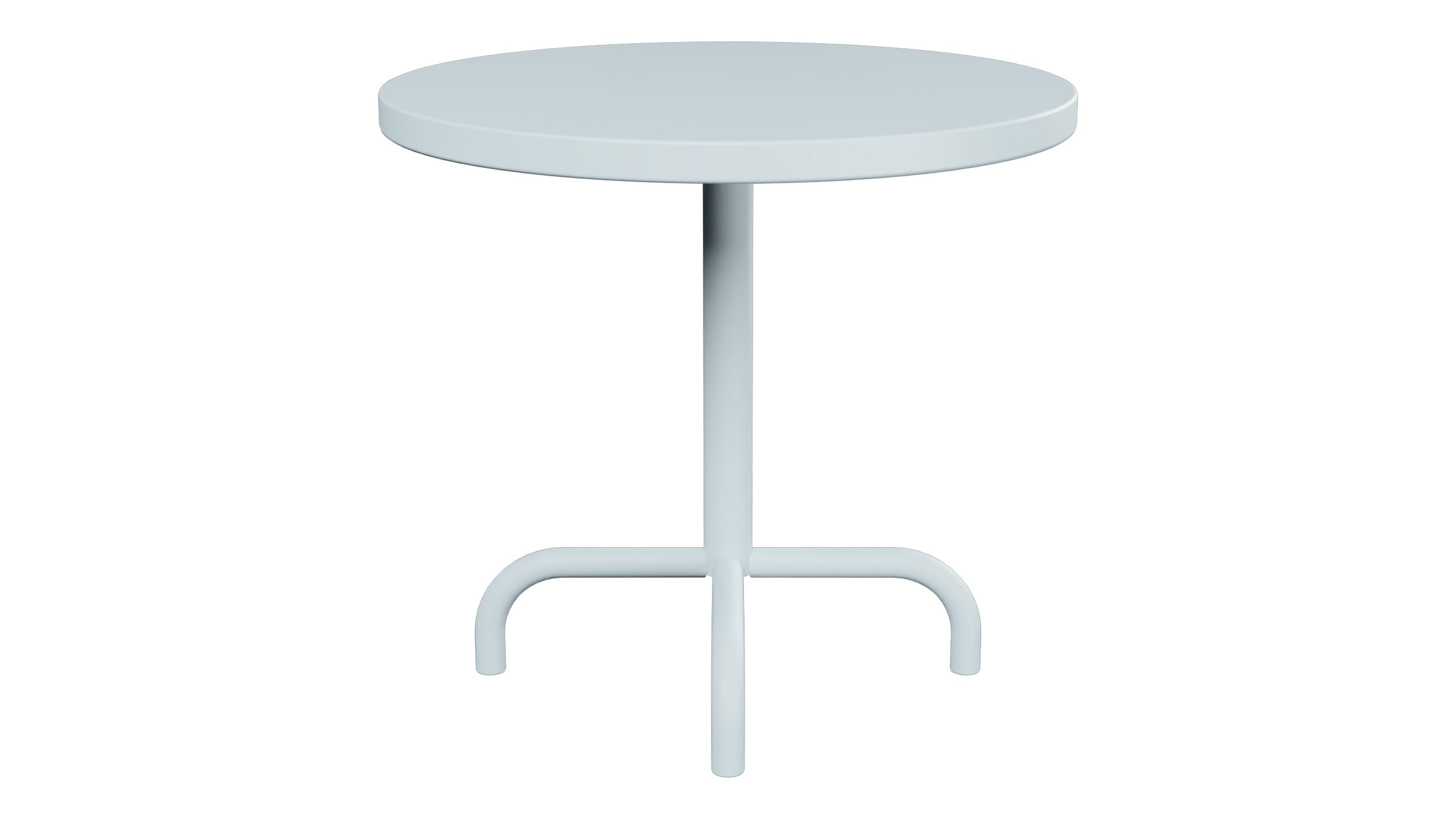 Säntis Metall-Beistelltisch Outdoor ø54 / 50 in Pastellblau präsentiert im Onlineshop von KAQTU Design AG. Beistelltisch Outdoor ist von Schaffner
