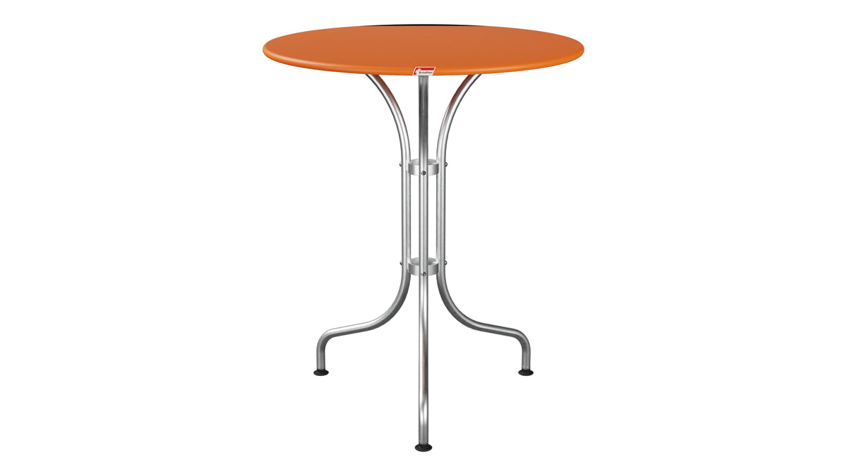 St. Moritz Metall-Gartentisch ø60 in Orange präsentiert im Onlineshop von KAQTU Design AG. Gartentisch ist von Schaffner