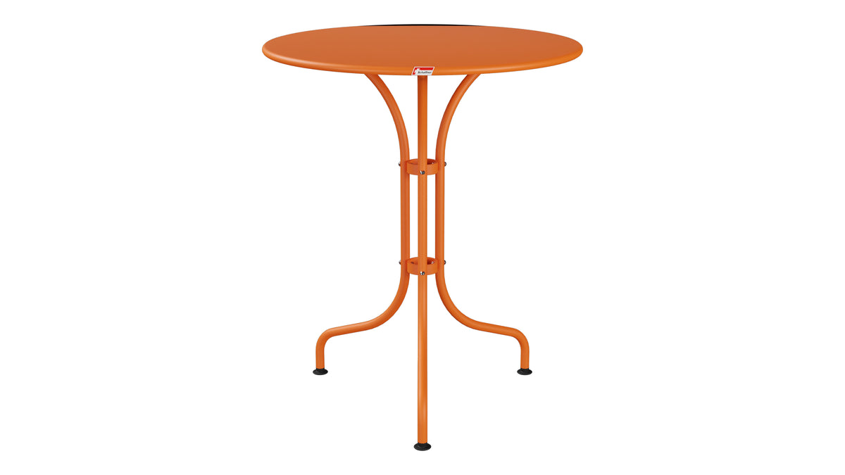 St. Moritz Metall-Gartentisch ø60 in Orange präsentiert im Onlineshop von KAQTU Design AG. Gartentisch ist von Schaffner