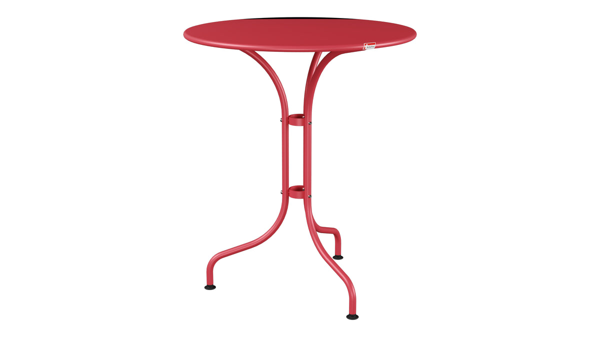 St. Moritz Metall-Gartentisch ø60 in Ahornrot präsentiert im Onlineshop von KAQTU Design AG. Gartentisch ist von Schaffner