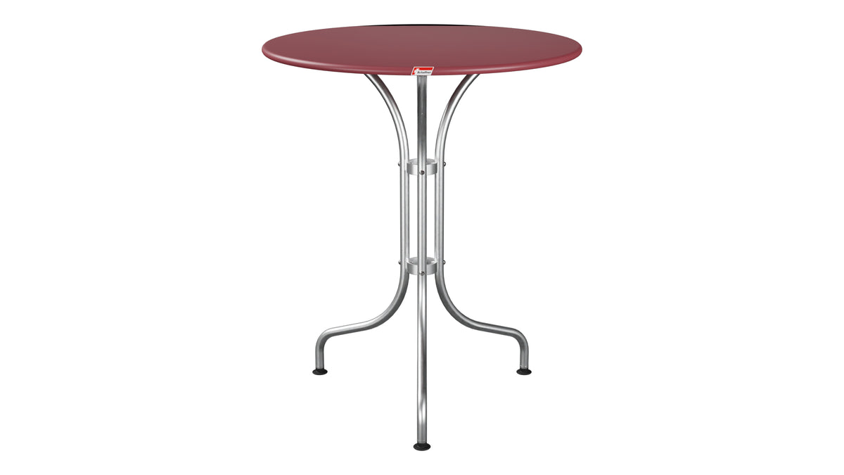 St. Moritz Metall-Gartentisch ø60 in Bordeaux präsentiert im Onlineshop von KAQTU Design AG. Gartentisch ist von Schaffner