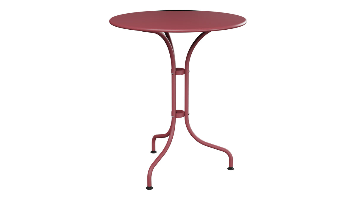 St. Moritz Metall-Gartentisch ø60 in Bordeaux präsentiert im Onlineshop von KAQTU Design AG. Gartentisch ist von Schaffner