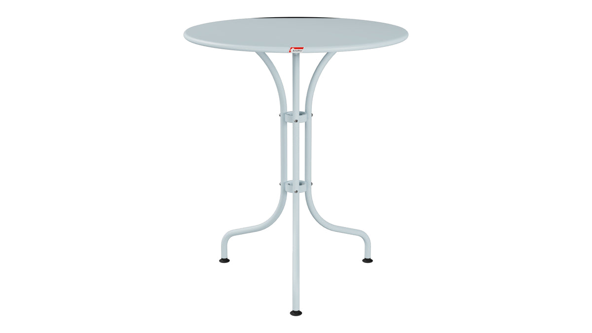 St. Moritz Metall-Gartentisch ø60 in Pastellblau präsentiert im Onlineshop von KAQTU Design AG. Gartentisch ist von Schaffner
