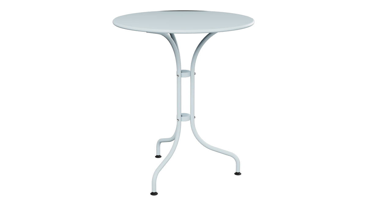 St. Moritz Metall-Gartentisch ø60 in Pastellblau präsentiert im Onlineshop von KAQTU Design AG. Gartentisch ist von Schaffner