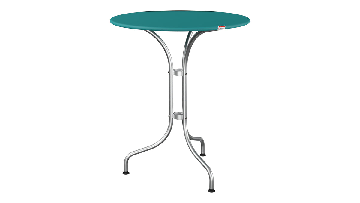 St. Moritz Metall-Gartentisch ø60 in Kaliblau präsentiert im Onlineshop von KAQTU Design AG. Gartentisch ist von Schaffner