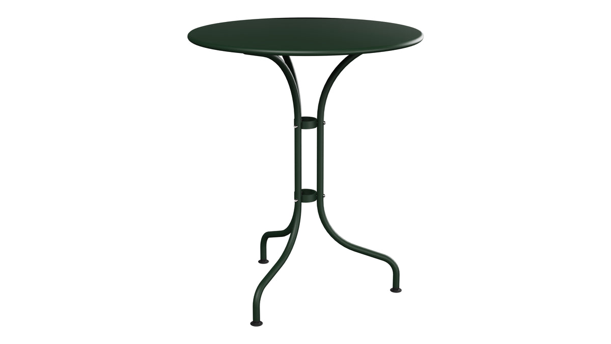 St. Moritz Metall-Gartentisch ø60 in Tannengrün präsentiert im Onlineshop von KAQTU Design AG. Gartentisch ist von Schaffner