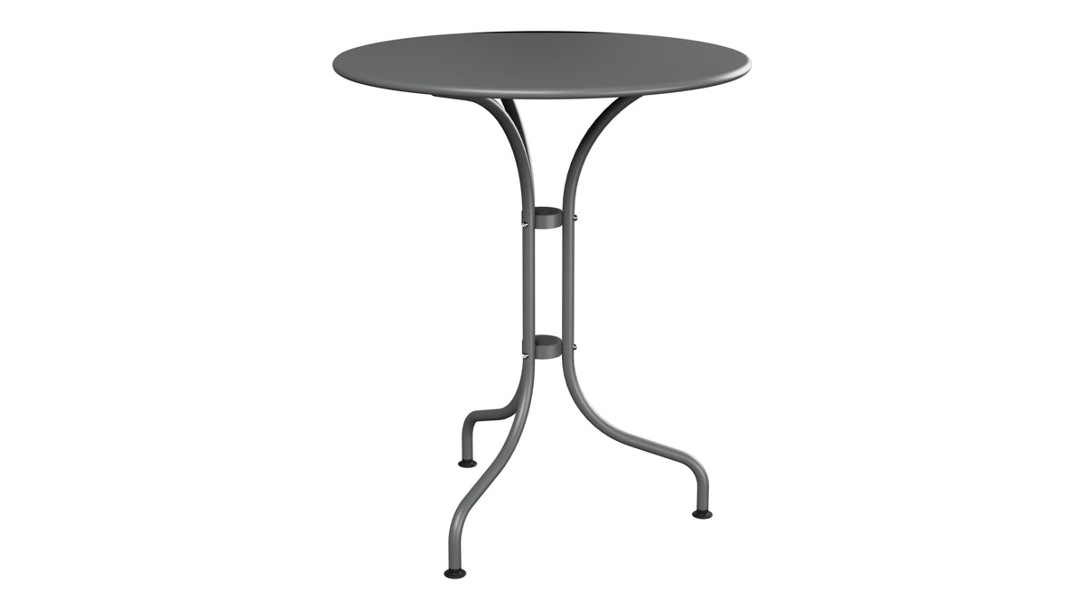 St. Moritz Metall-Gartentisch ø60 in Graphit präsentiert im Onlineshop von KAQTU Design AG. Gartentisch ist von Schaffner