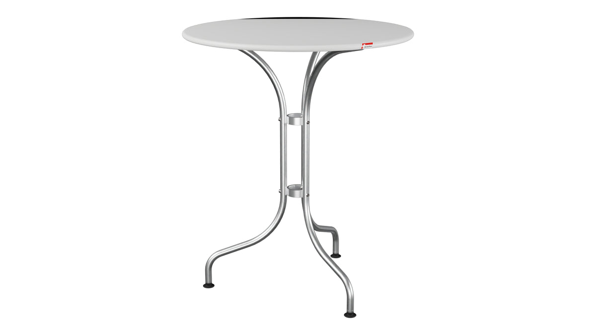 St. Moritz Metall-Gartentisch ø60 in Weiss präsentiert im Onlineshop von KAQTU Design AG. Gartentisch ist von Schaffner
