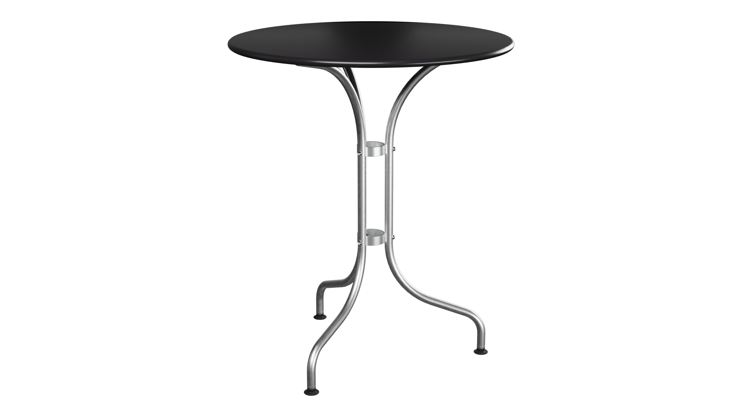 St. Moritz Metall-Gartentisch ø60 in Schwarz präsentiert im Onlineshop von KAQTU Design AG. Gartentisch ist von Schaffner