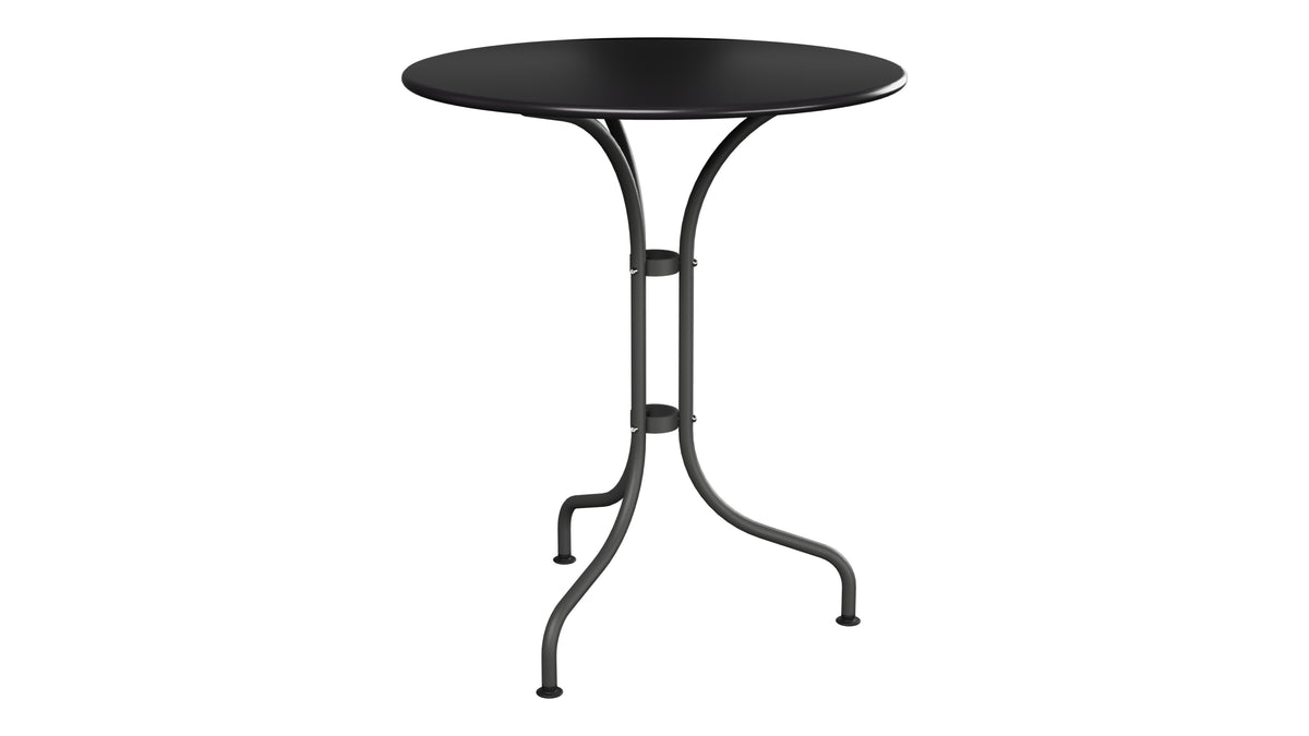 St. Moritz Metall-Gartentisch ø60 in Schwarz präsentiert im Onlineshop von KAQTU Design AG. Gartentisch ist von Schaffner