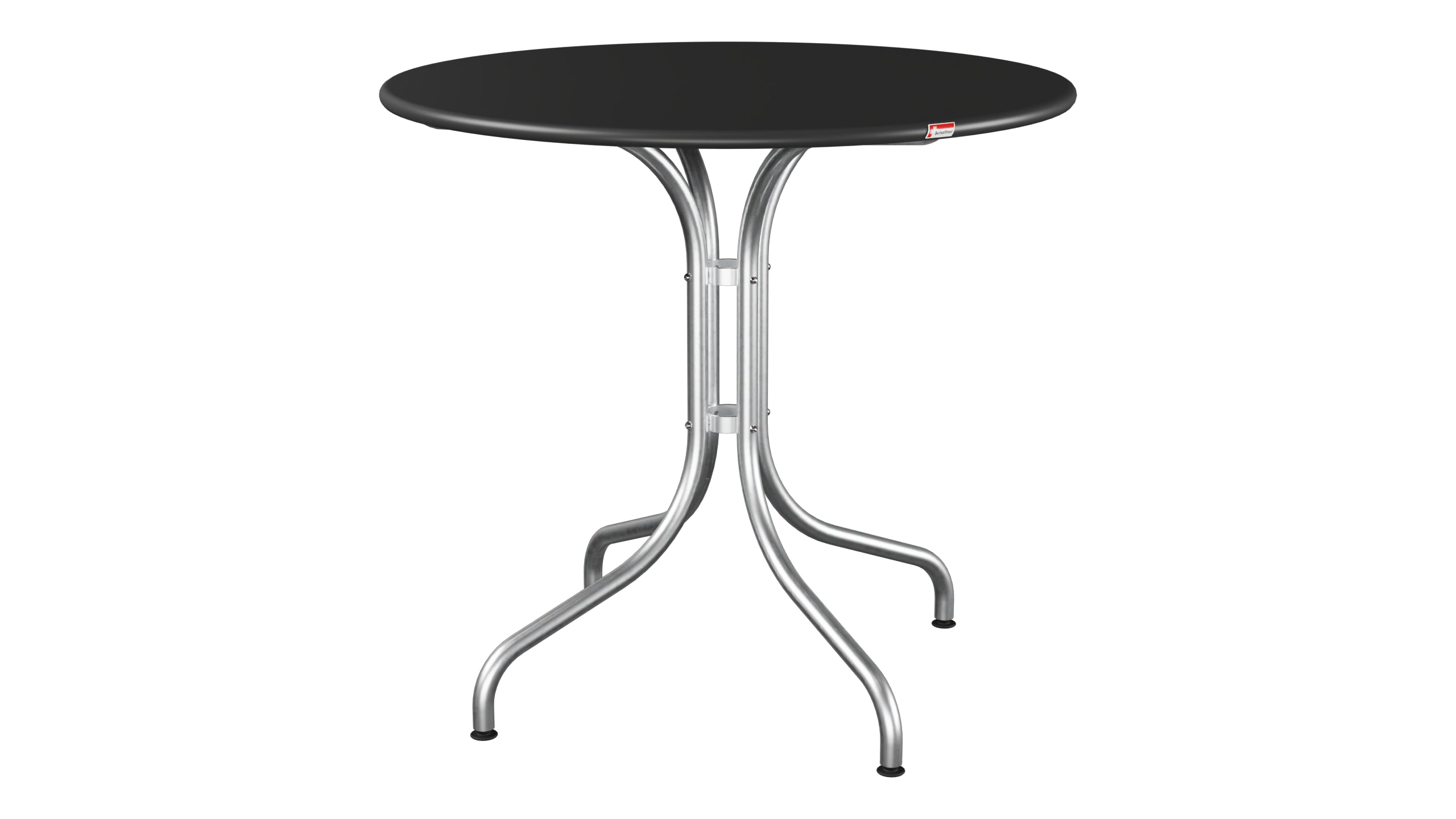 St. Moritz Metall-Gartentisch ø80 in Anthrazit präsentiert im Onlineshop von KAQTU Design AG. Gartentisch ist von Schaffner