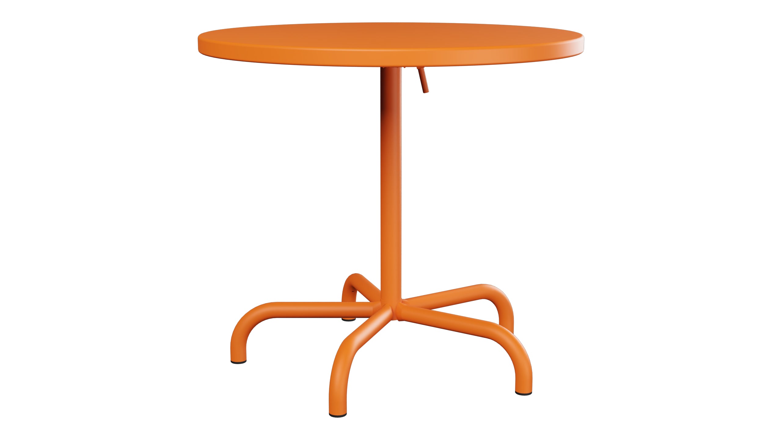 Säntis Metall-Gartentisch ø80 klappbar in Orange präsentiert im Onlineshop von KAQTU Design AG. Gartentisch ist von Schaffner