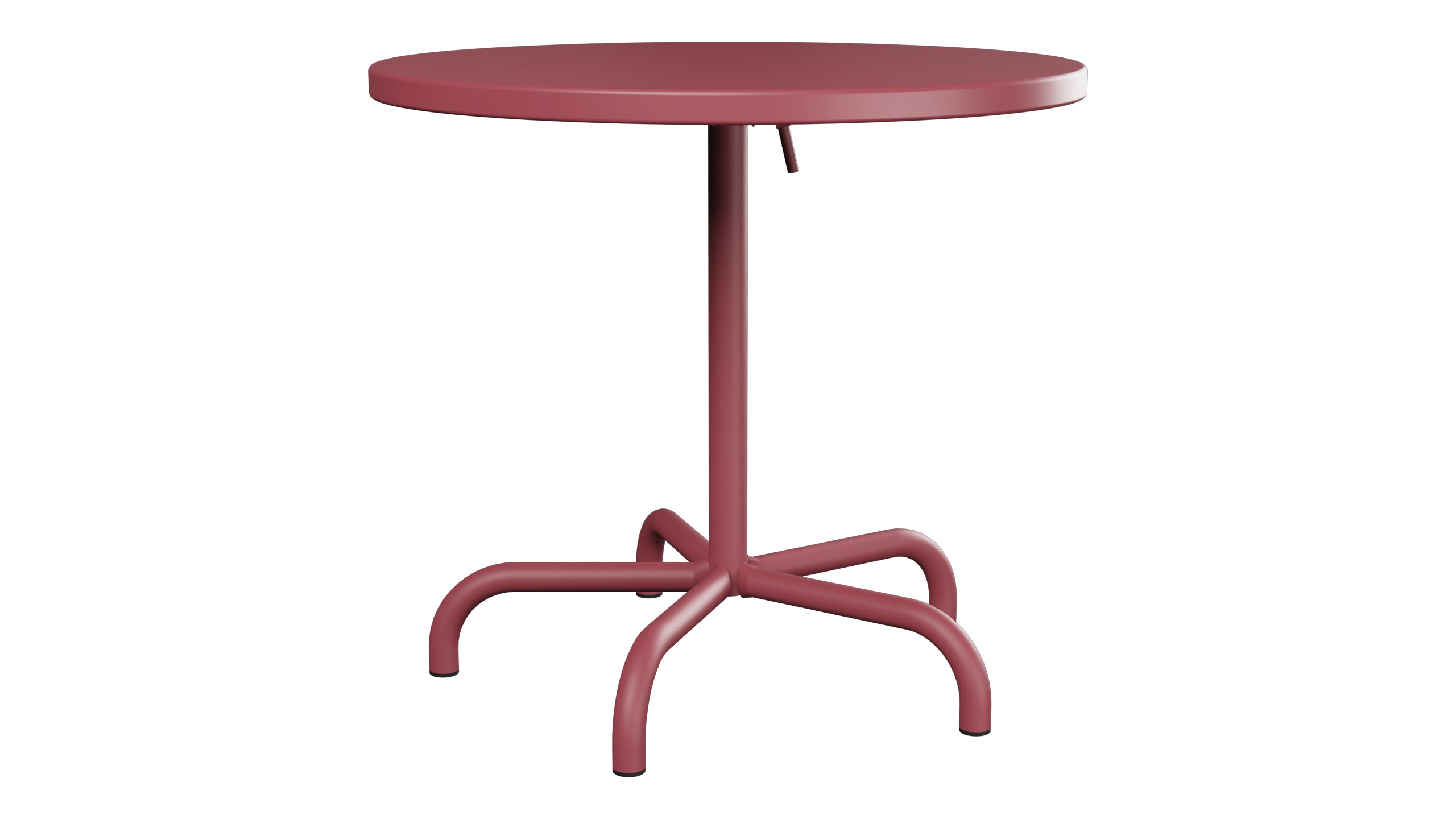 Säntis Metall-Gartentisch ø80 klappbar in Bordeaux präsentiert im Onlineshop von KAQTU Design AG. Gartentisch ist von Schaffner