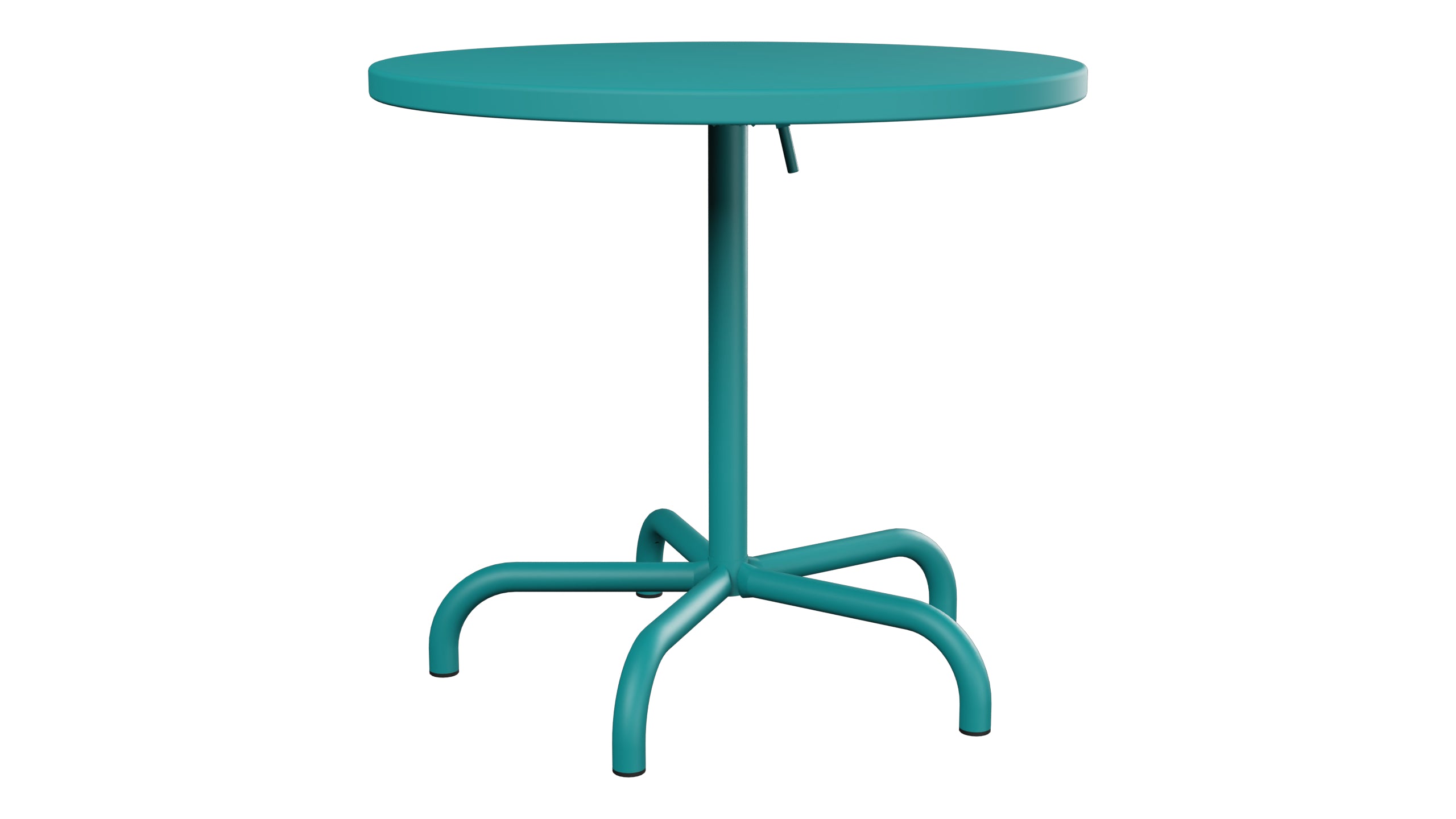 Säntis Metall-Gartentisch ø80 klappbar in Kaliblau präsentiert im Onlineshop von KAQTU Design AG. Gartentisch ist von Schaffner