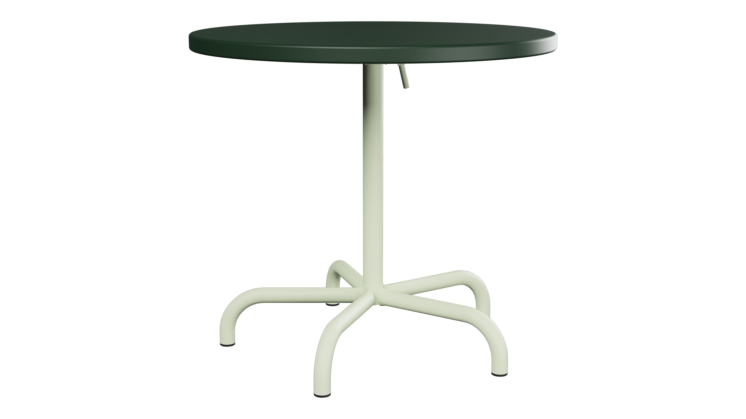 Säntis Metall-Gartentisch ø80 klappbar in Tannengrün präsentiert im Onlineshop von KAQTU Design AG. Gartentisch ist von Schaffner