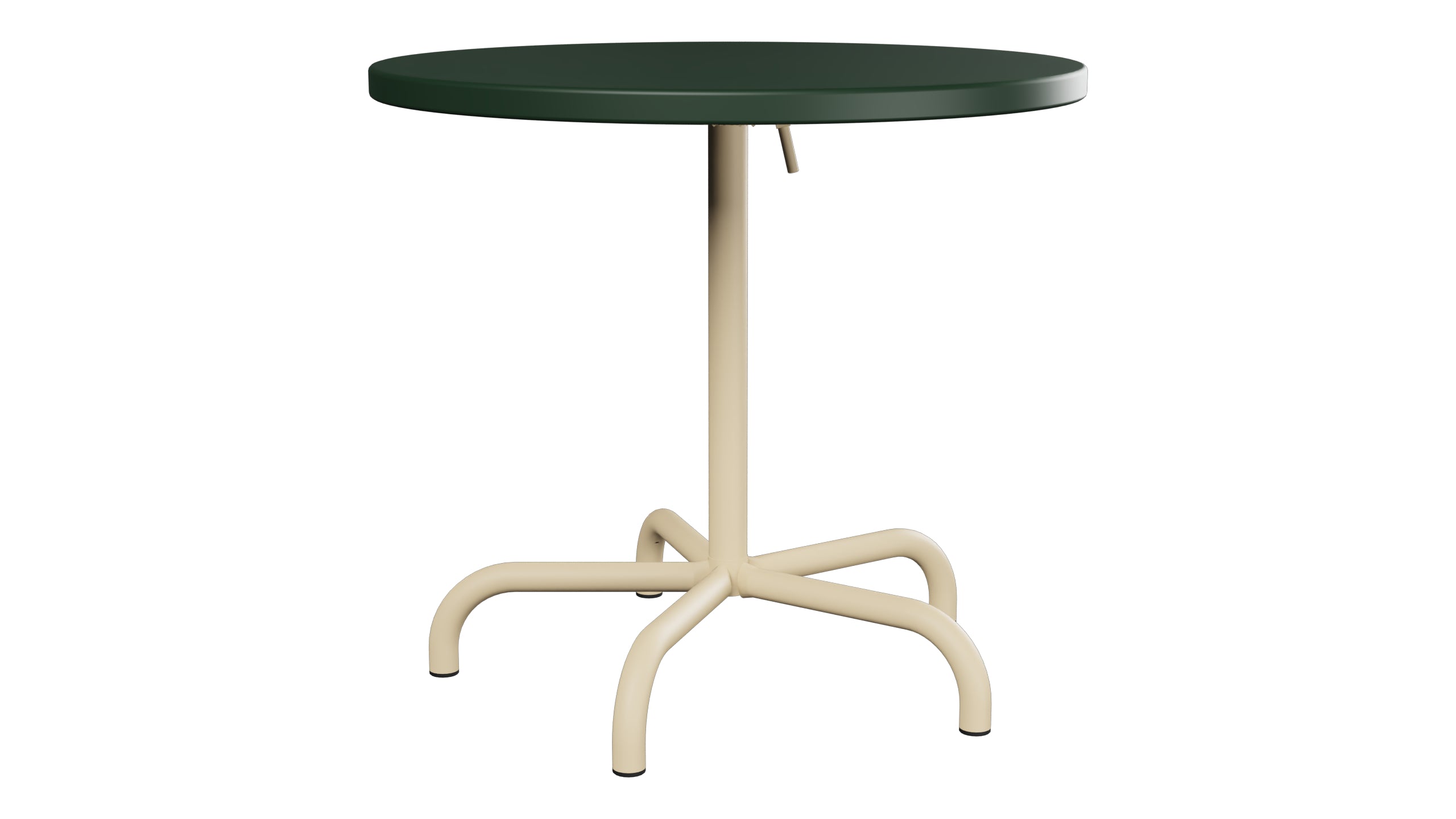 Säntis Metall-Gartentisch ø80 klappbar in Tannengrün präsentiert im Onlineshop von KAQTU Design AG. Gartentisch ist von Schaffner
