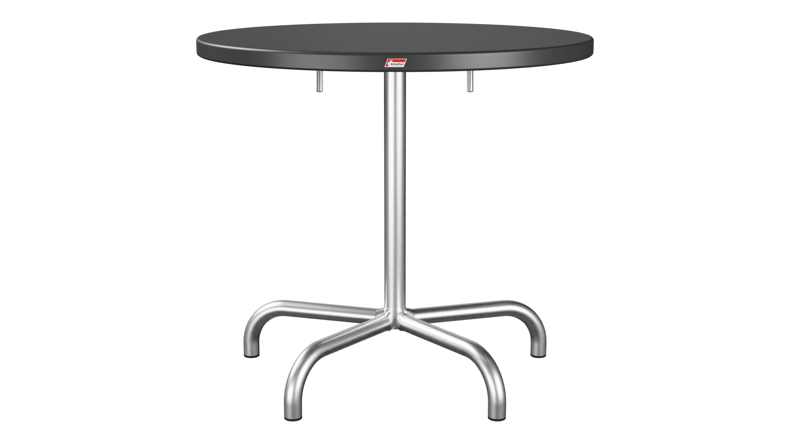 Säntis Metall-Gartentisch ø80 klappbar in Anthrazit präsentiert im Onlineshop von KAQTU Design AG. Gartentisch ist von Schaffner