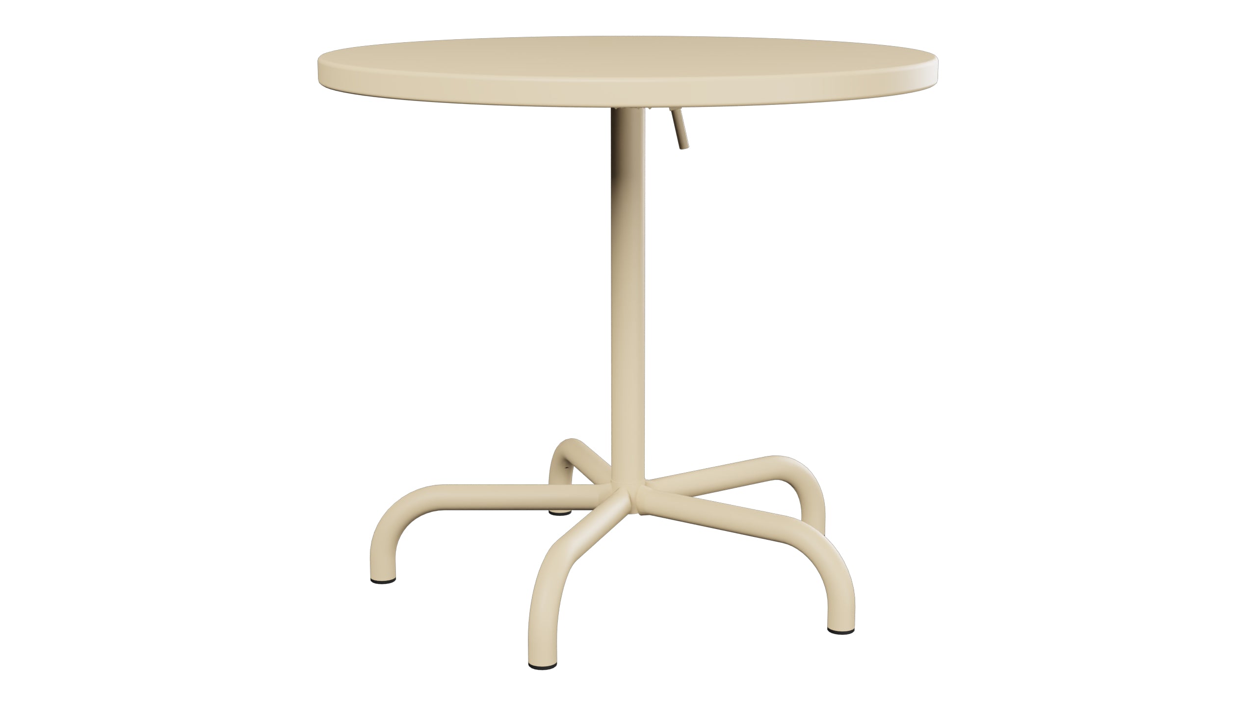 Säntis Metall-Gartentisch ø80 klappbar in Pastellbraun präsentiert im Onlineshop von KAQTU Design AG. Gartentisch ist von Schaffner