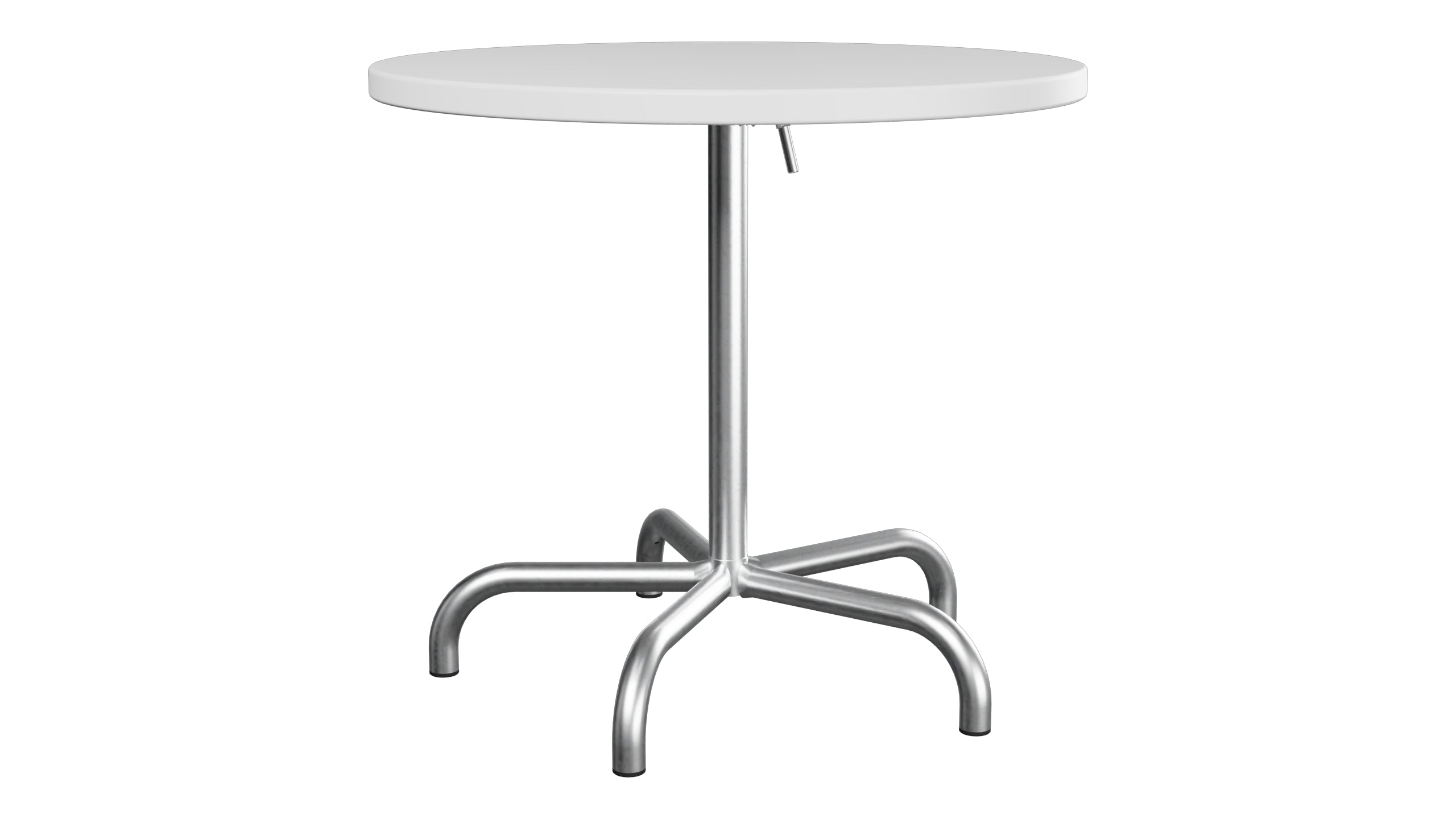 Säntis Metall-Gartentisch ø80 klappbar in Weiss präsentiert im Onlineshop von KAQTU Design AG. Gartentisch ist von Schaffner