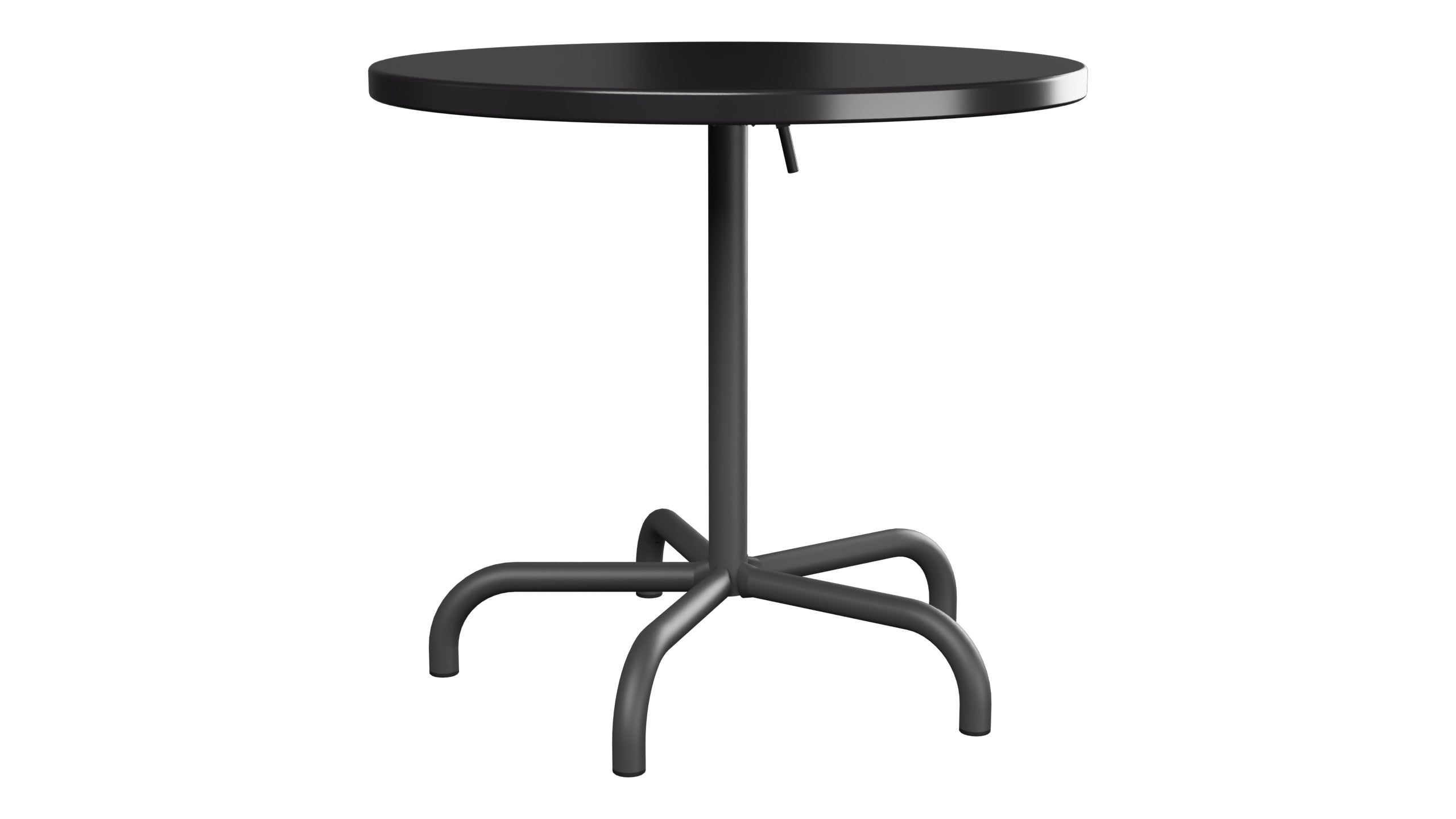 Säntis Metall-Gartentisch ø80 klappbar in Schwarz präsentiert im Onlineshop von KAQTU Design AG. Gartentisch ist von Schaffner