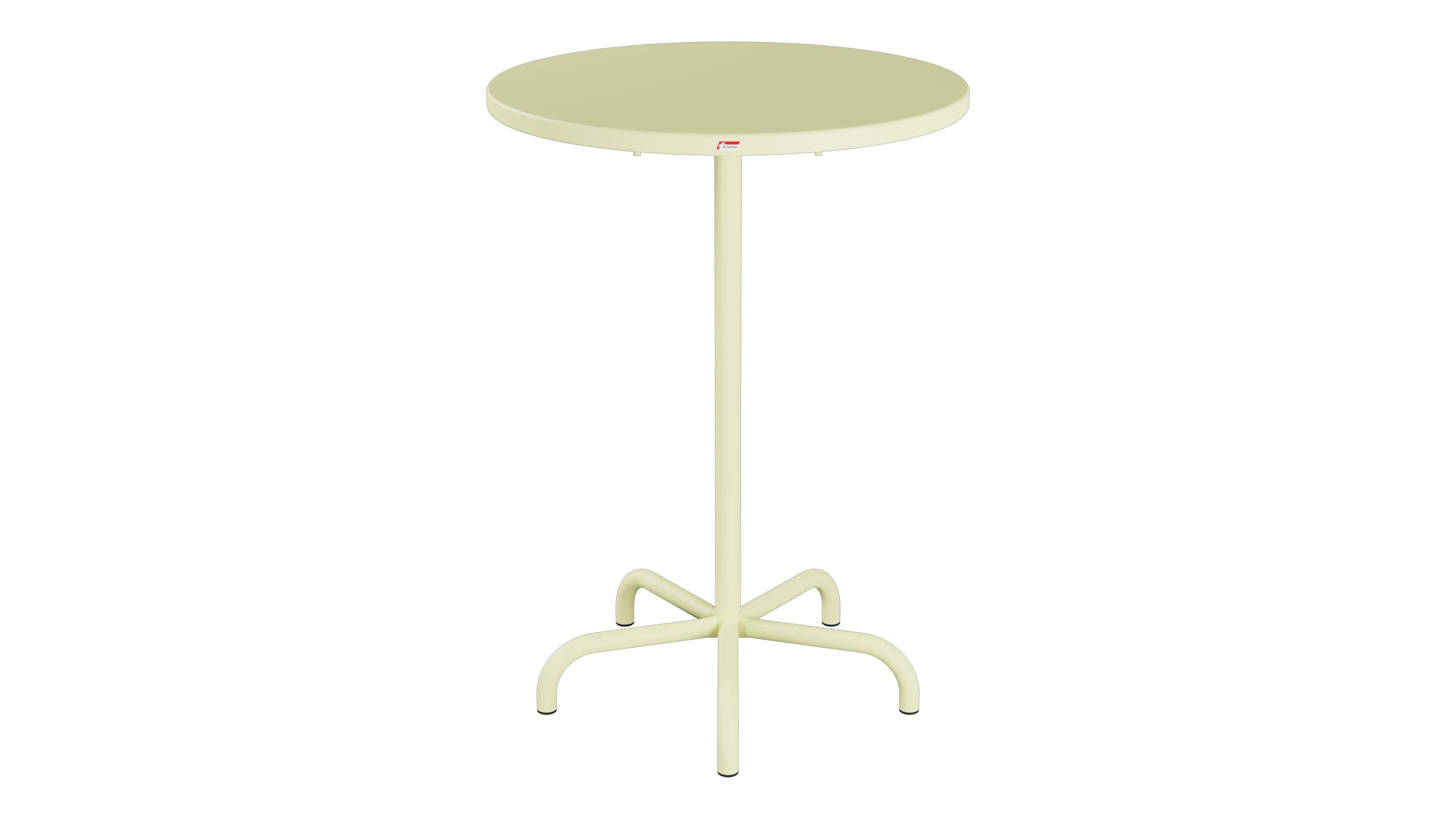 Säntis Metall-Stehtisch Outdoor ø80 / 110 klappbar in Buchsbaumgelb präsentiert im Onlineshop von KAQTU Design AG. Hochtisch Outdoor ist von Schaffner