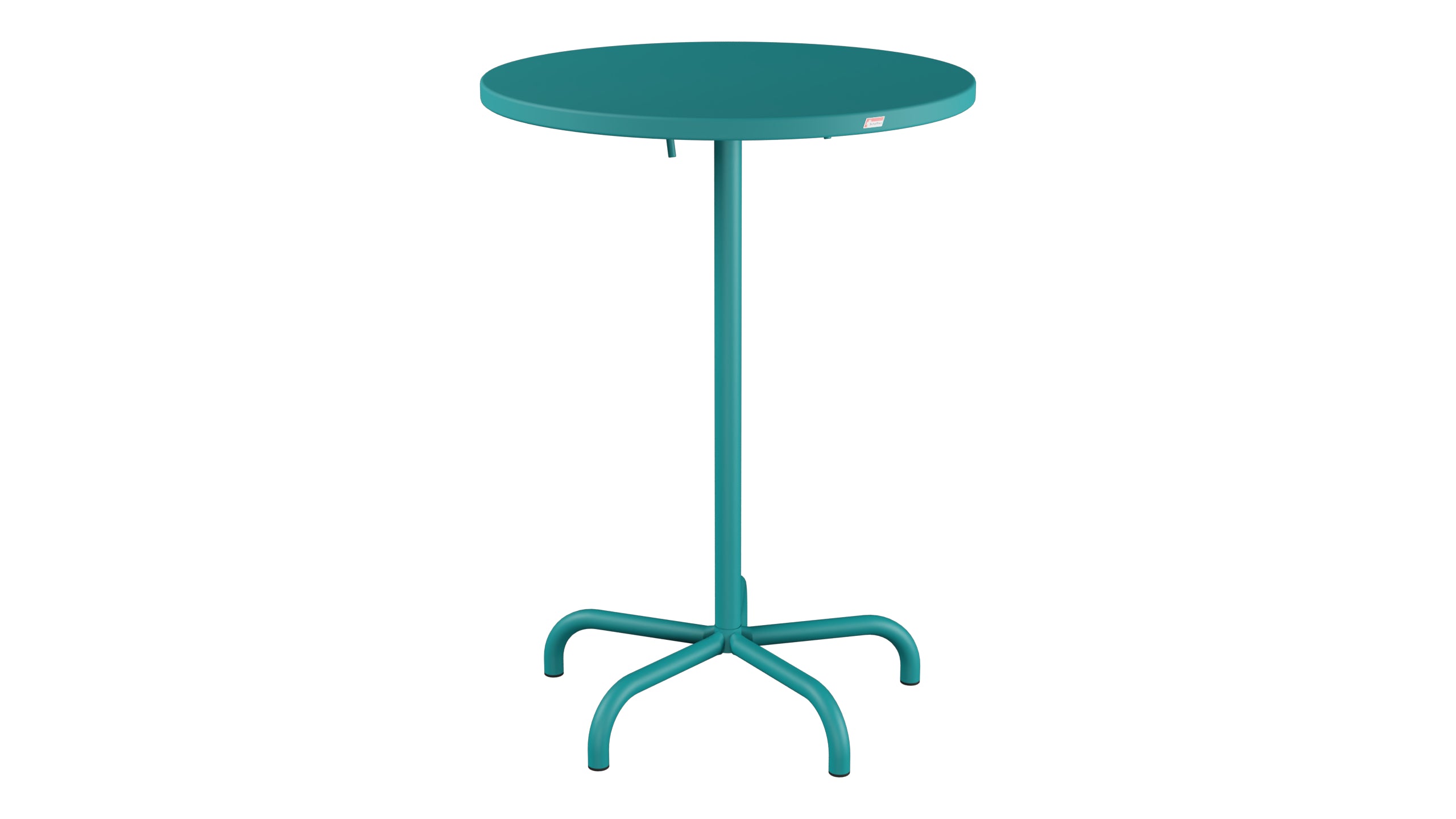 Säntis Metall-Stehtisch Outdoor ø80 / 110 klappbar in Kaliblau präsentiert im Onlineshop von KAQTU Design AG. Hochtisch Outdoor ist von Schaffner