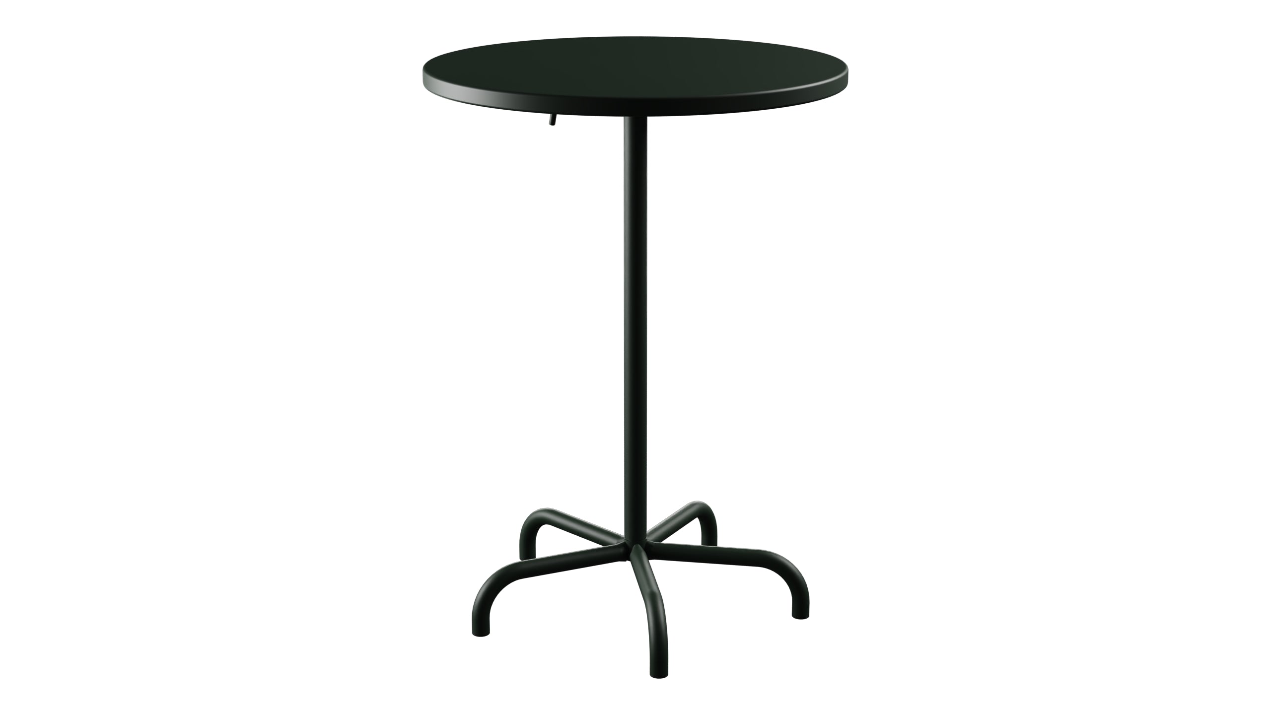 Säntis Metall-Stehtisch Outdoor ø80 / 110 klappbar in Tannengrün präsentiert im Onlineshop von KAQTU Design AG. Hochtisch Outdoor ist von Schaffner