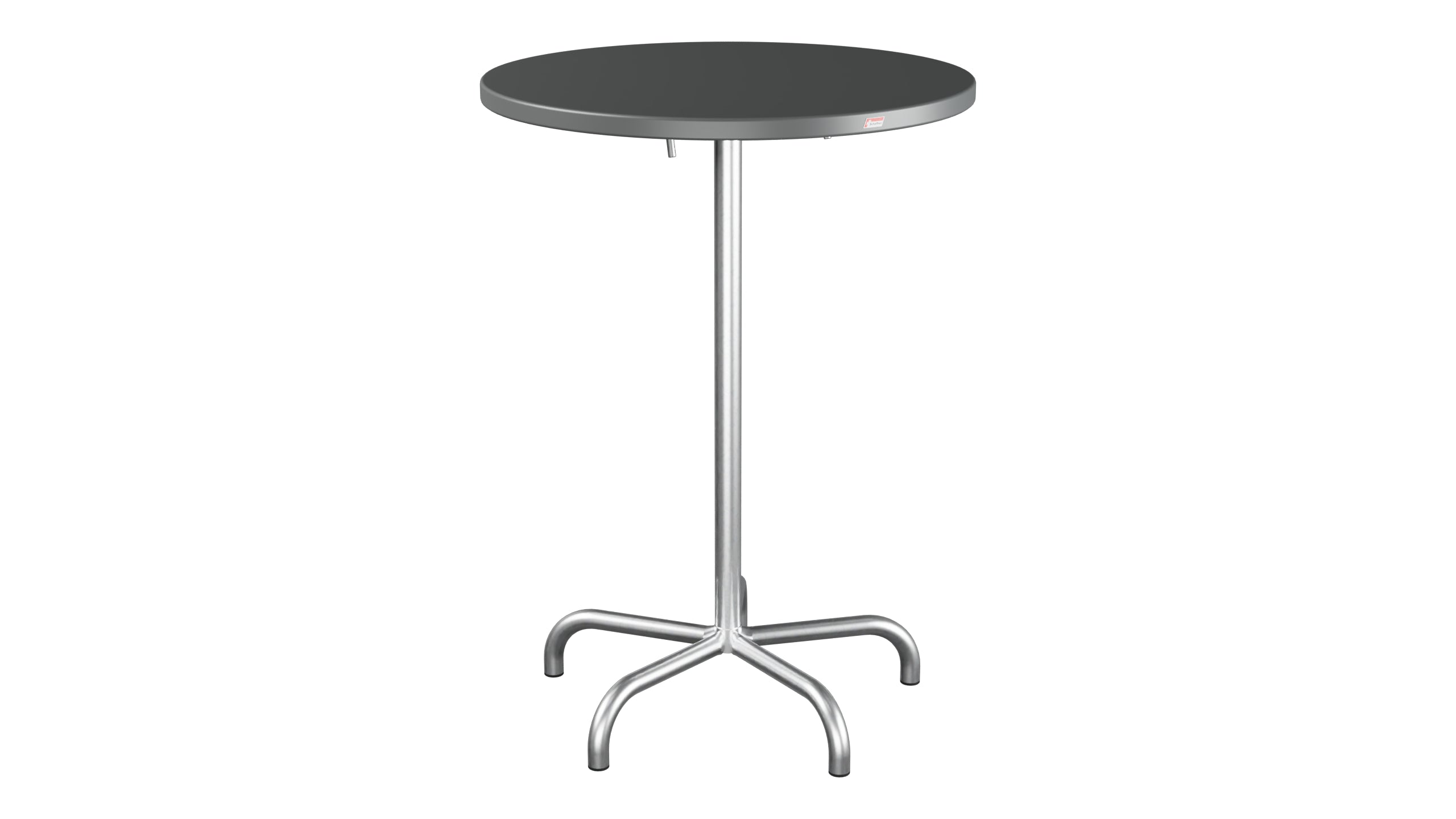 Table de bar en métal Säntis extérieur ø80/110 pliable