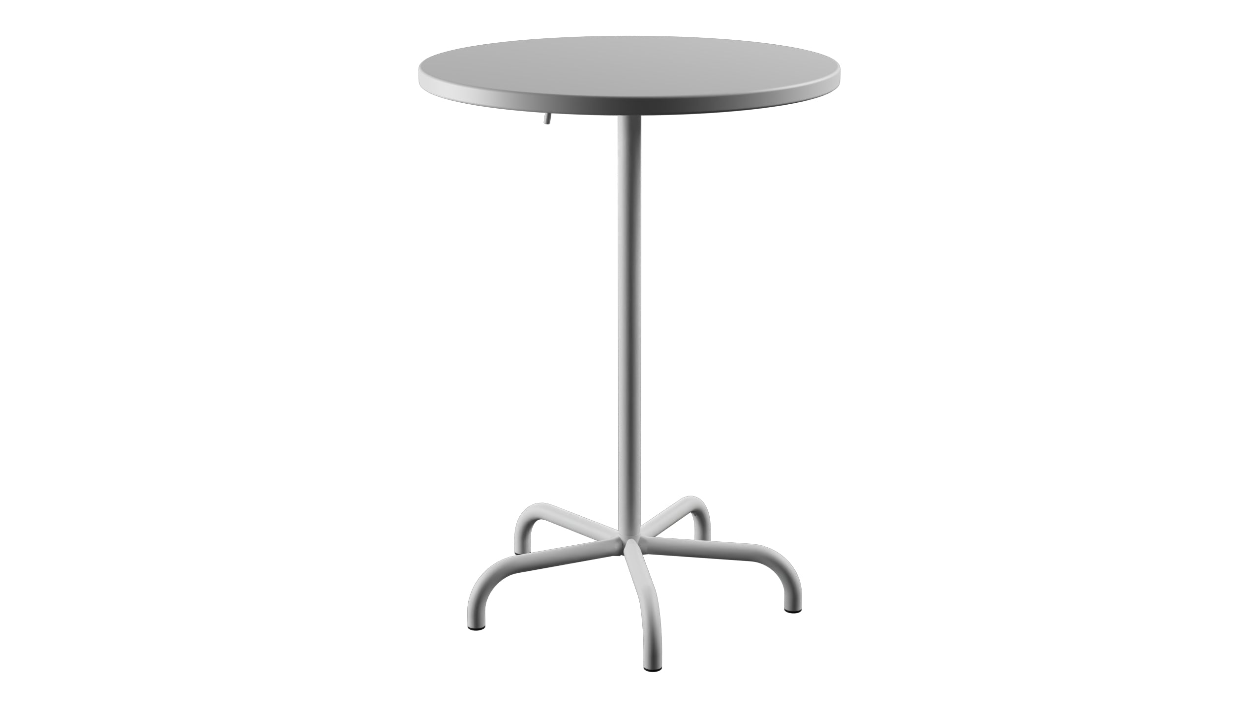 Säntis Metall-Stehtisch Outdoor ø80 / 110 klappbar in Weiss präsentiert im Onlineshop von KAQTU Design AG. Hochtisch Outdoor ist von Schaffner