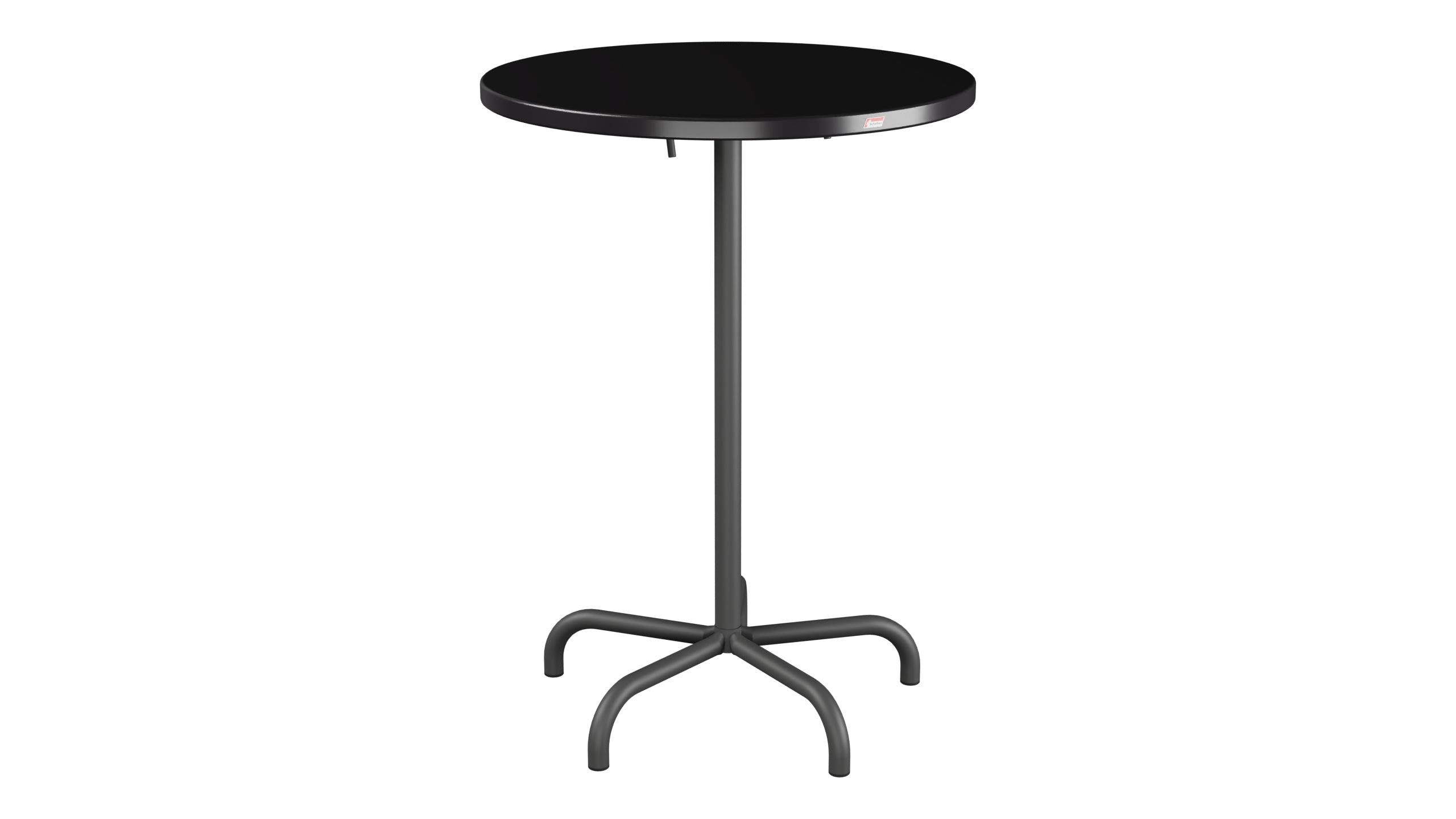 Table de bar en métal Säntis extérieur ø80/110 pliable