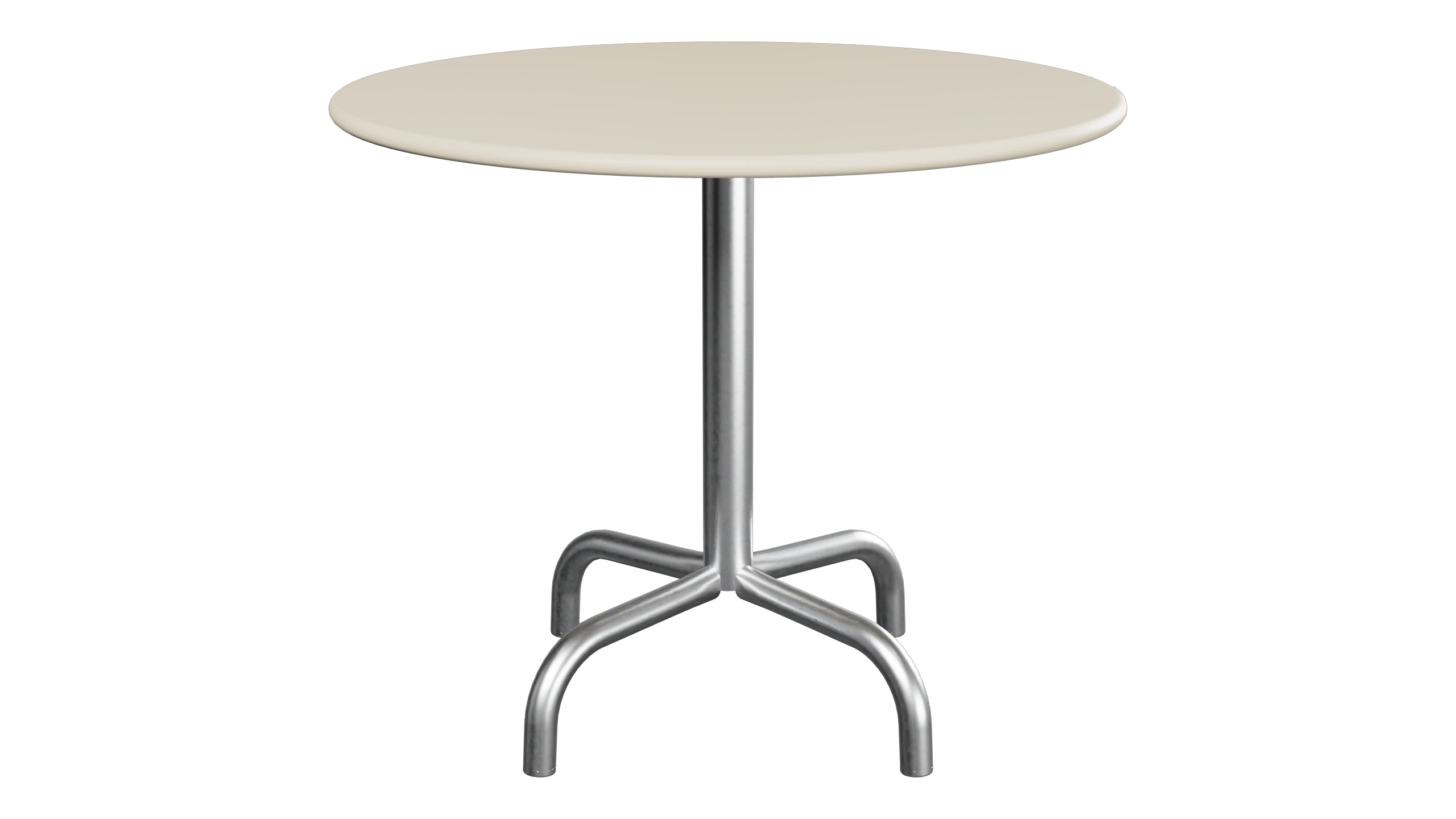Rigi Metall-Beistelltisch Outdoor ø60 / 50 in Pastellsand präsentiert im Onlineshop von KAQTU Design AG. Beistelltisch Outdoor ist von Schaffner