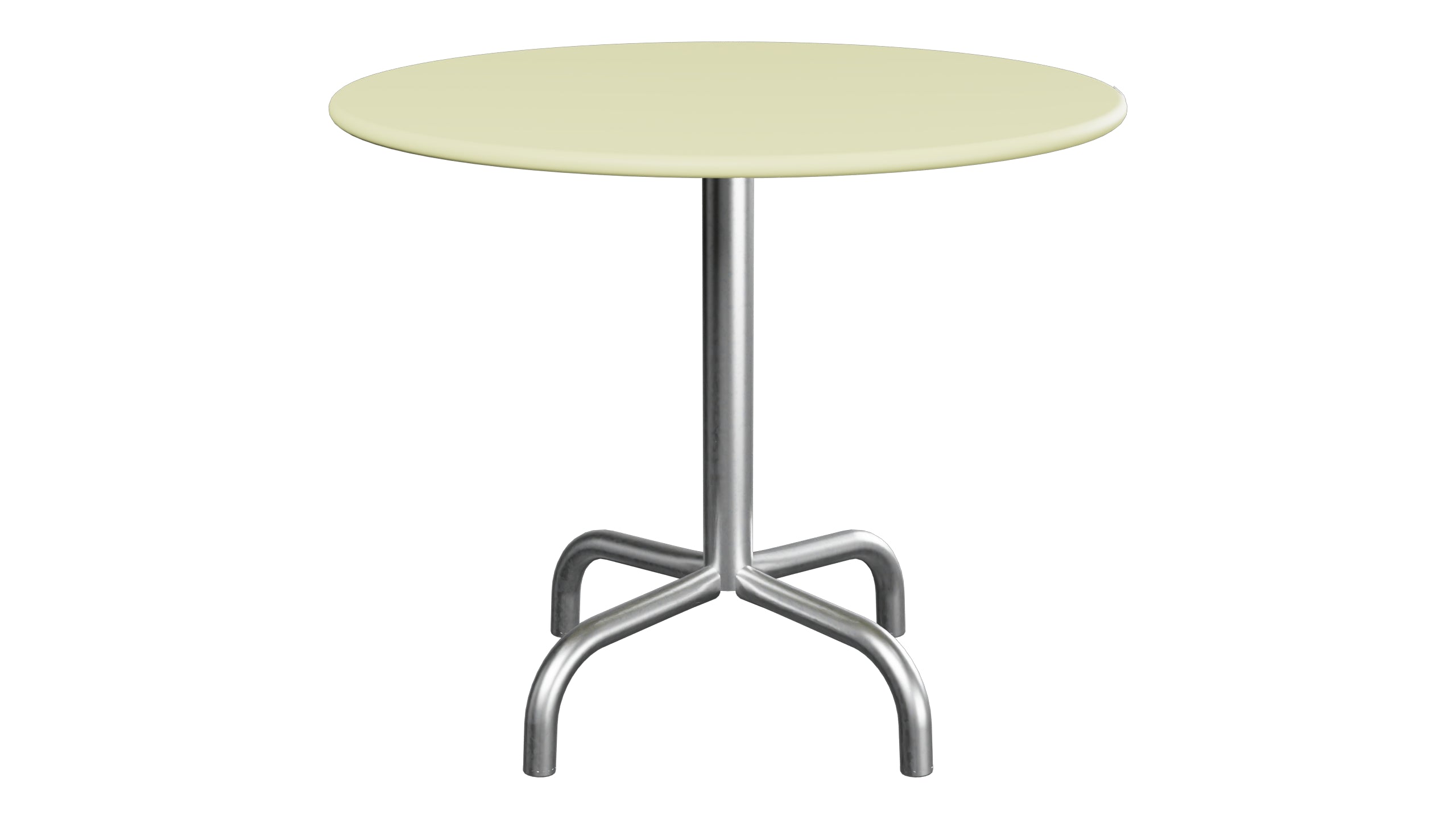 Rigi Metall-Beistelltisch Outdoor ø60 / 50 in Buchsbaumgelb präsentiert im Onlineshop von KAQTU Design AG. Beistelltisch Outdoor ist von Schaffner