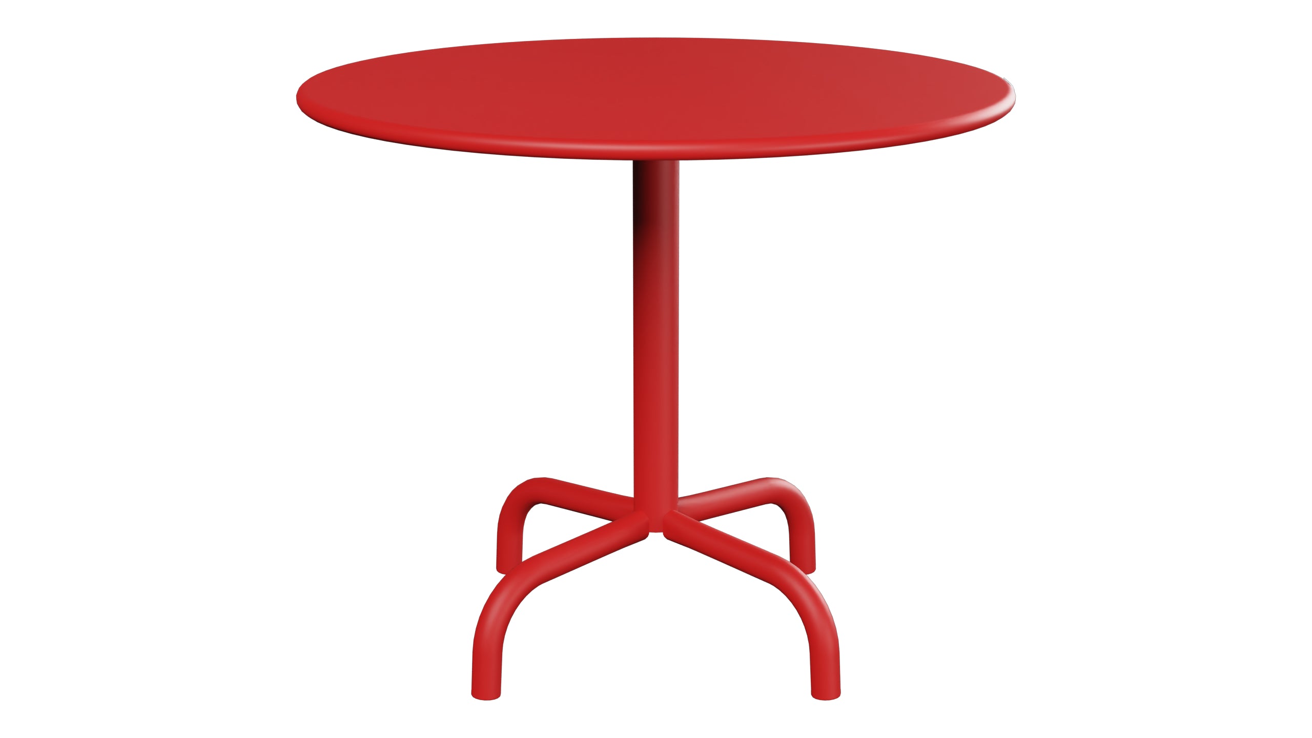 Rigi Metall-Beistelltisch Outdoor ø60 / 50 in Rot präsentiert im Onlineshop von KAQTU Design AG. Beistelltisch Outdoor ist von Schaffner