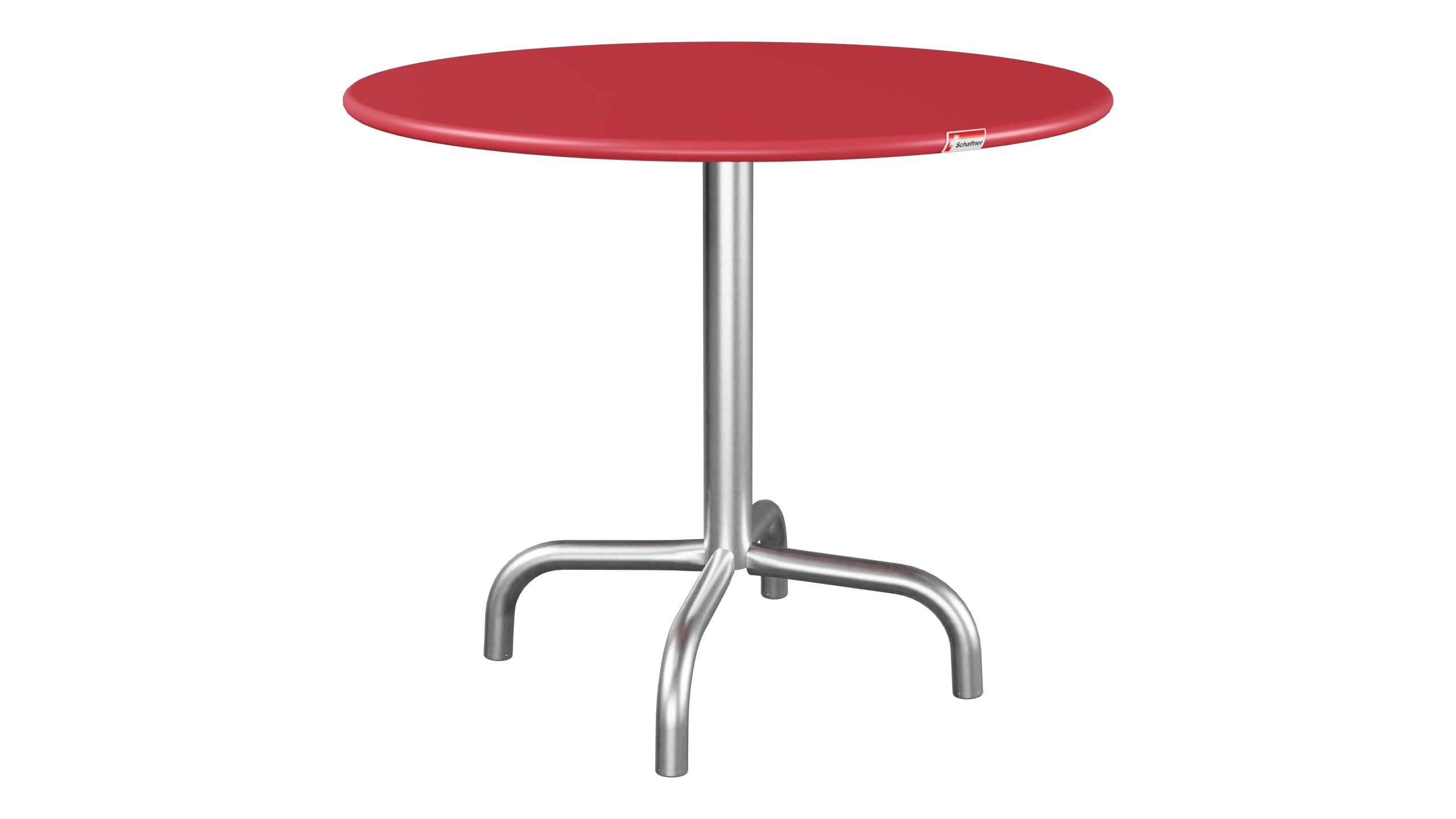 Rigi Metall-Beistelltisch Outdoor ø60 / 50 in Ahornrot präsentiert im Onlineshop von KAQTU Design AG. Beistelltisch Outdoor ist von Schaffner