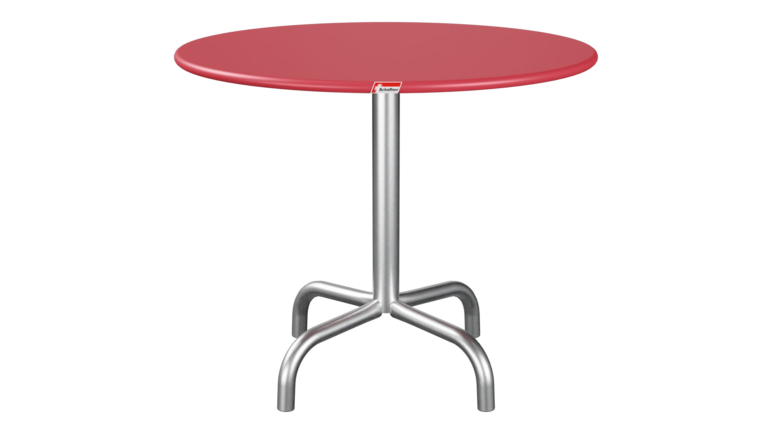 Rigi Metall-Beistelltisch Outdoor ø60 / 50 in Ahornrot präsentiert im Onlineshop von KAQTU Design AG. Beistelltisch Outdoor ist von Schaffner