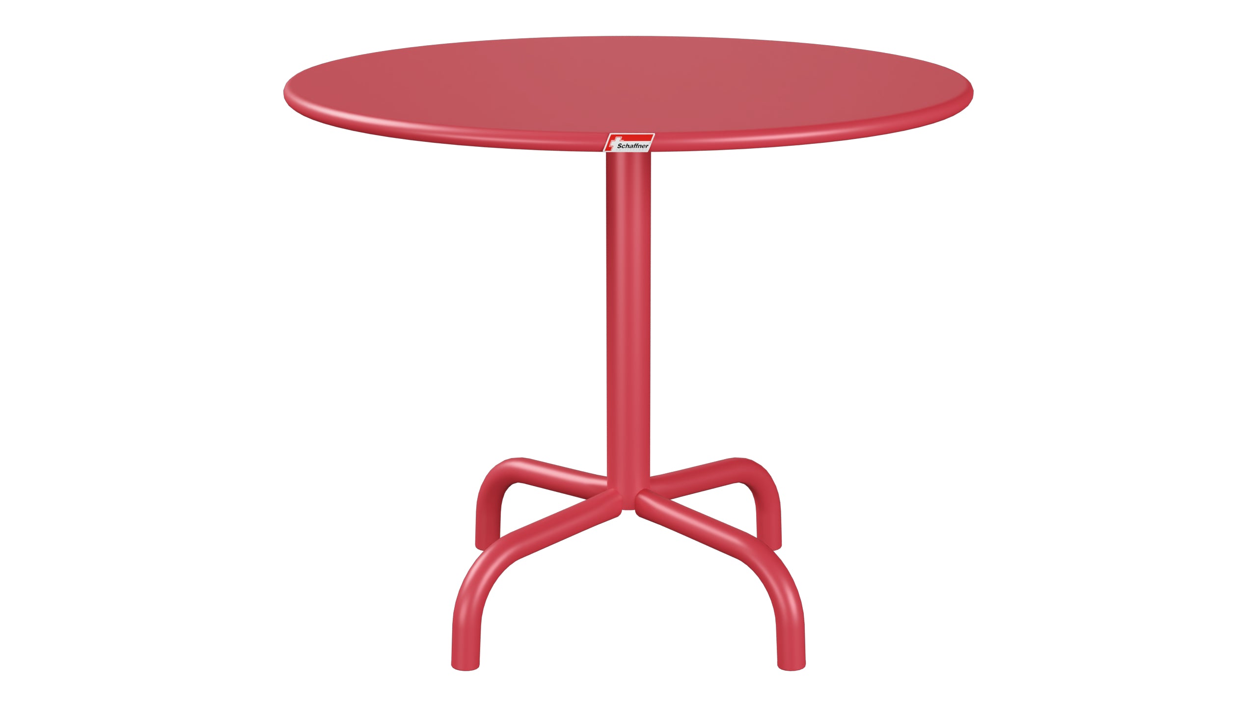 Rigi Metall-Beistelltisch Outdoor ø60 / 50 in Ahornrot präsentiert im Onlineshop von KAQTU Design AG. Beistelltisch Outdoor ist von Schaffner