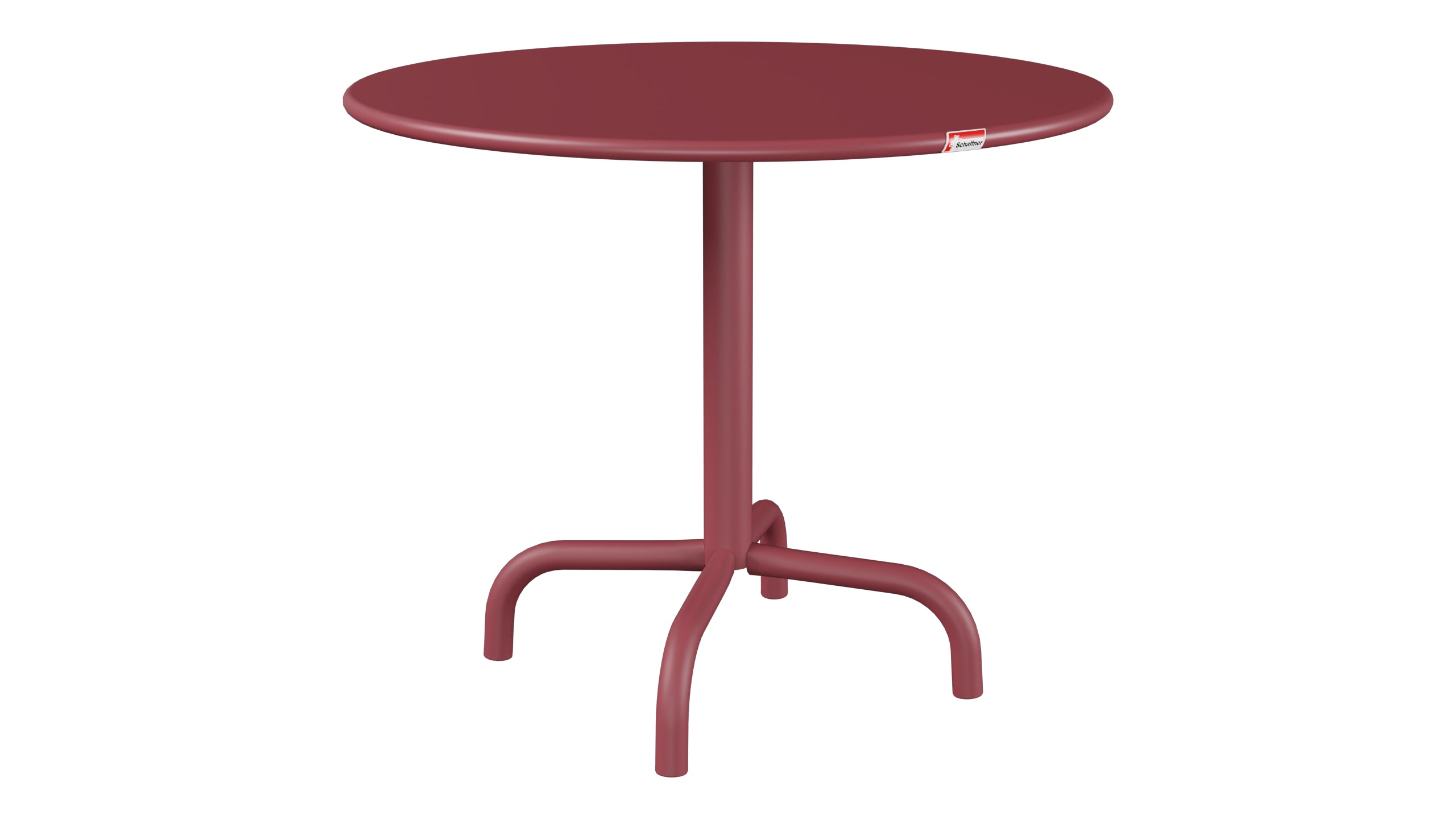 Rigi Metall-Beistelltisch Outdoor ø60 / 50 in Bordeaux präsentiert im Onlineshop von KAQTU Design AG. Beistelltisch Outdoor ist von Schaffner
