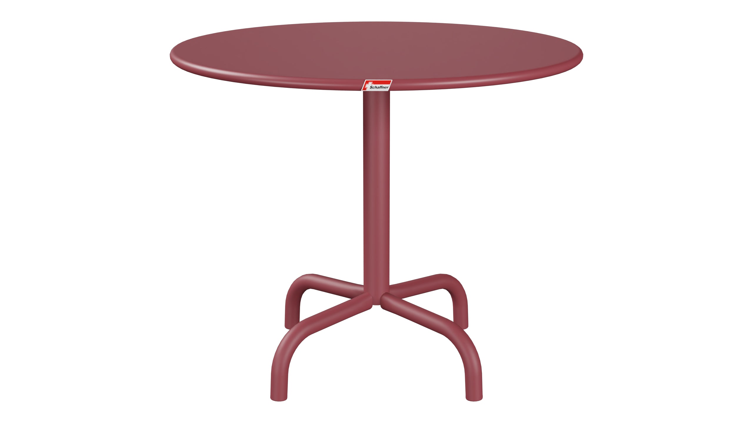 Rigi Metall-Beistelltisch Outdoor ø60 / 50 in Bordeaux präsentiert im Onlineshop von KAQTU Design AG. Beistelltisch Outdoor ist von Schaffner