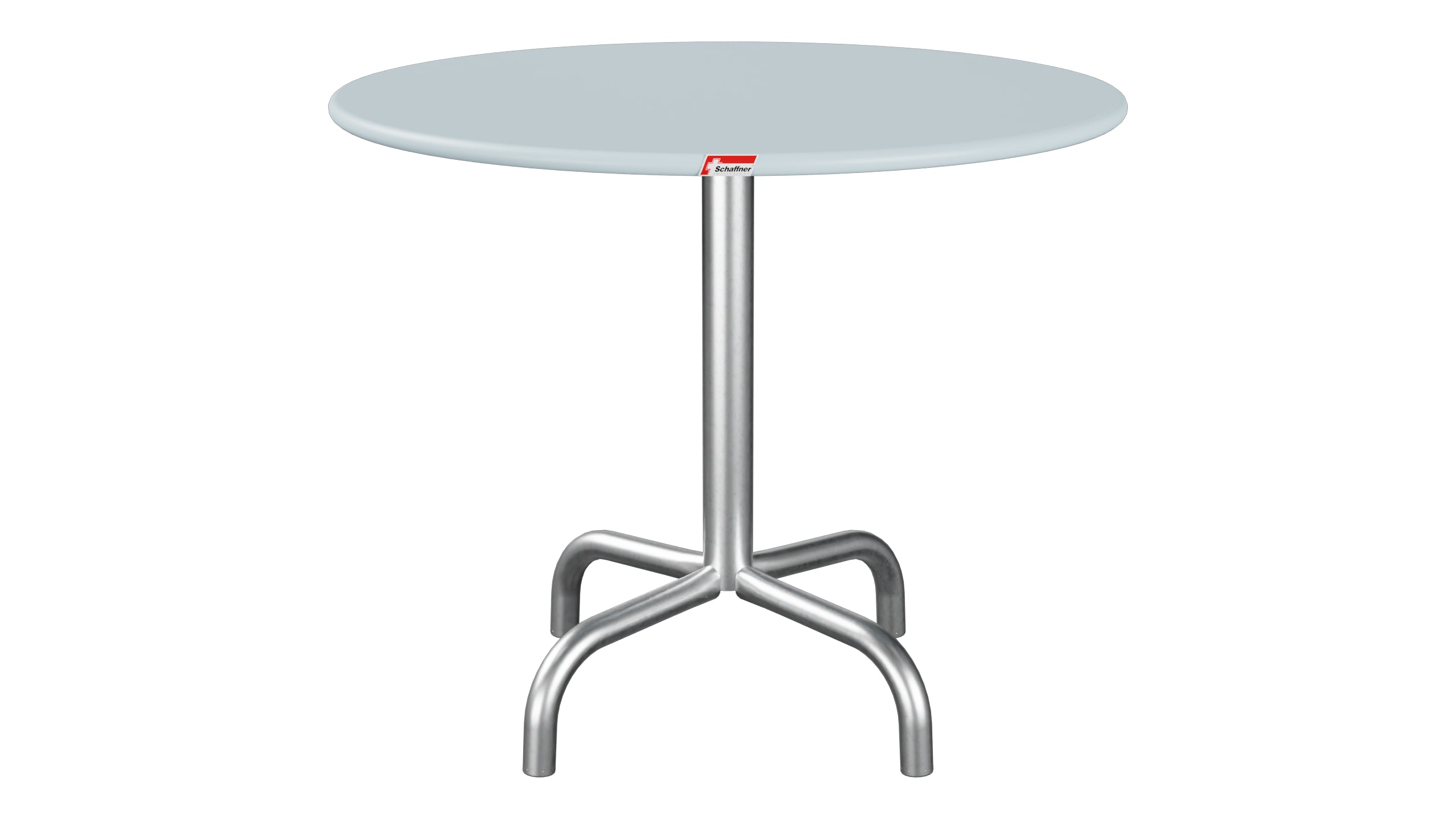Rigi Metall-Beistelltisch Outdoor ø60 / 50 in Pastellblau präsentiert im Onlineshop von KAQTU Design AG. Beistelltisch Outdoor ist von Schaffner