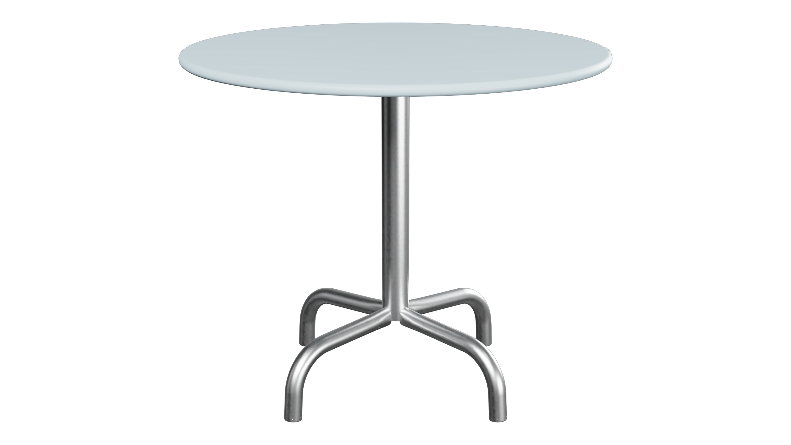 Rigi Metall-Beistelltisch Outdoor ø60 / 50 in Pastellblau präsentiert im Onlineshop von KAQTU Design AG. Beistelltisch Outdoor ist von Schaffner