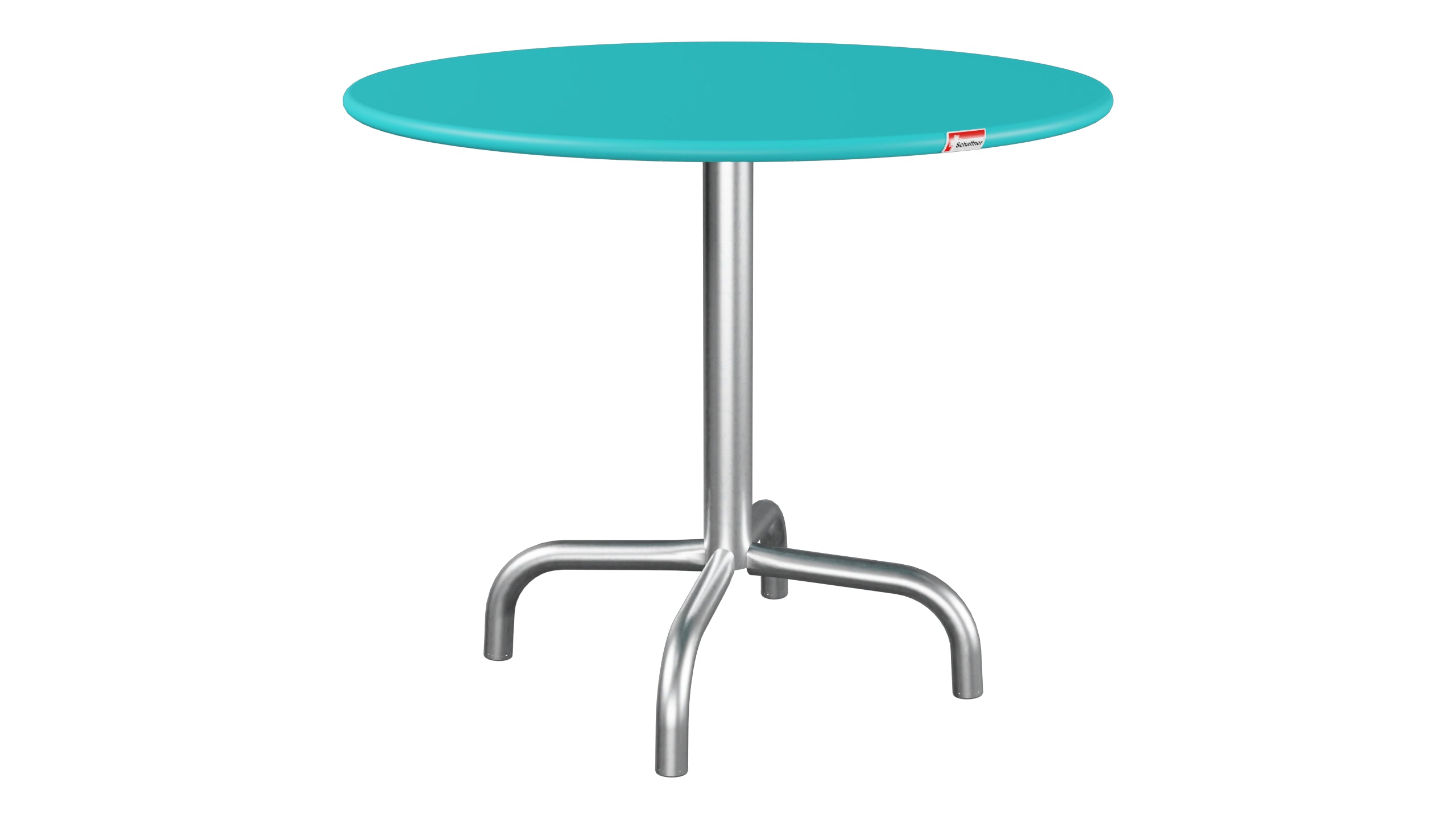 Rigi Metall-Beistelltisch Outdoor ø60 / 50 in Türkis präsentiert im Onlineshop von KAQTU Design AG. Beistelltisch Outdoor ist von Schaffner