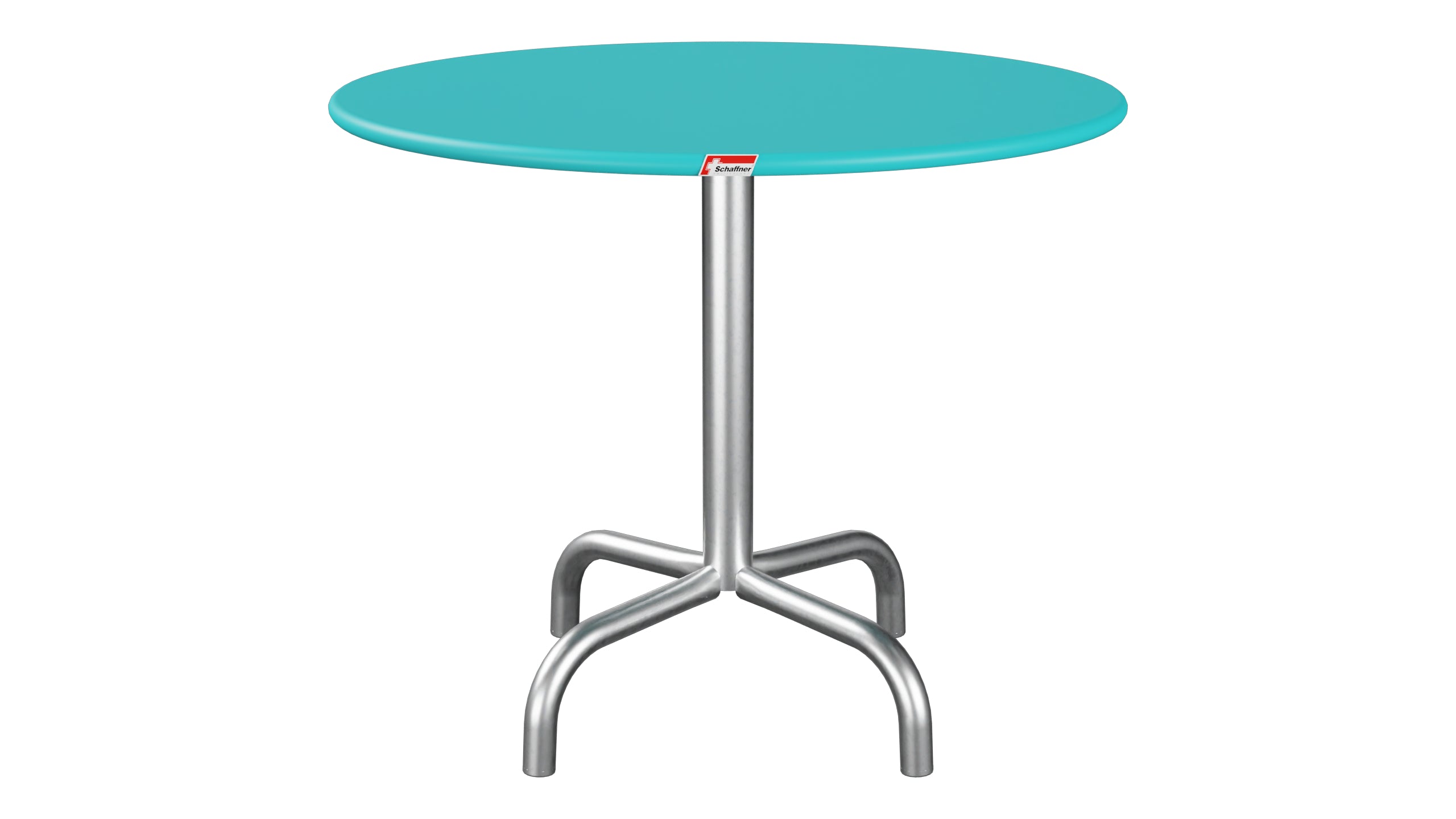 Rigi Metall-Beistelltisch Outdoor ø60 / 50 in Türkis präsentiert im Onlineshop von KAQTU Design AG. Beistelltisch Outdoor ist von Schaffner