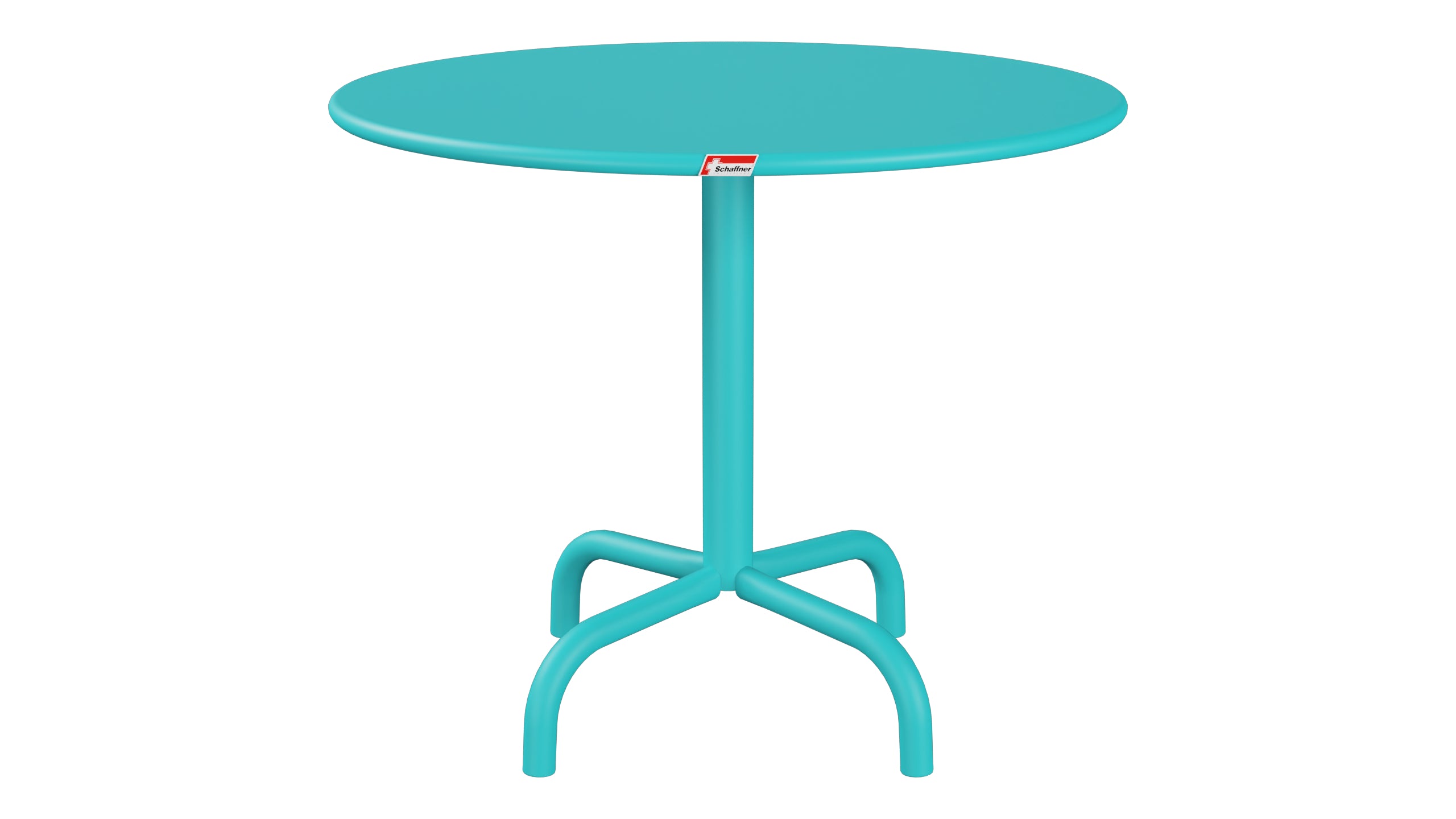 Rigi Metall-Beistelltisch Outdoor ø60 / 50 in Türkis präsentiert im Onlineshop von KAQTU Design AG. Beistelltisch Outdoor ist von Schaffner