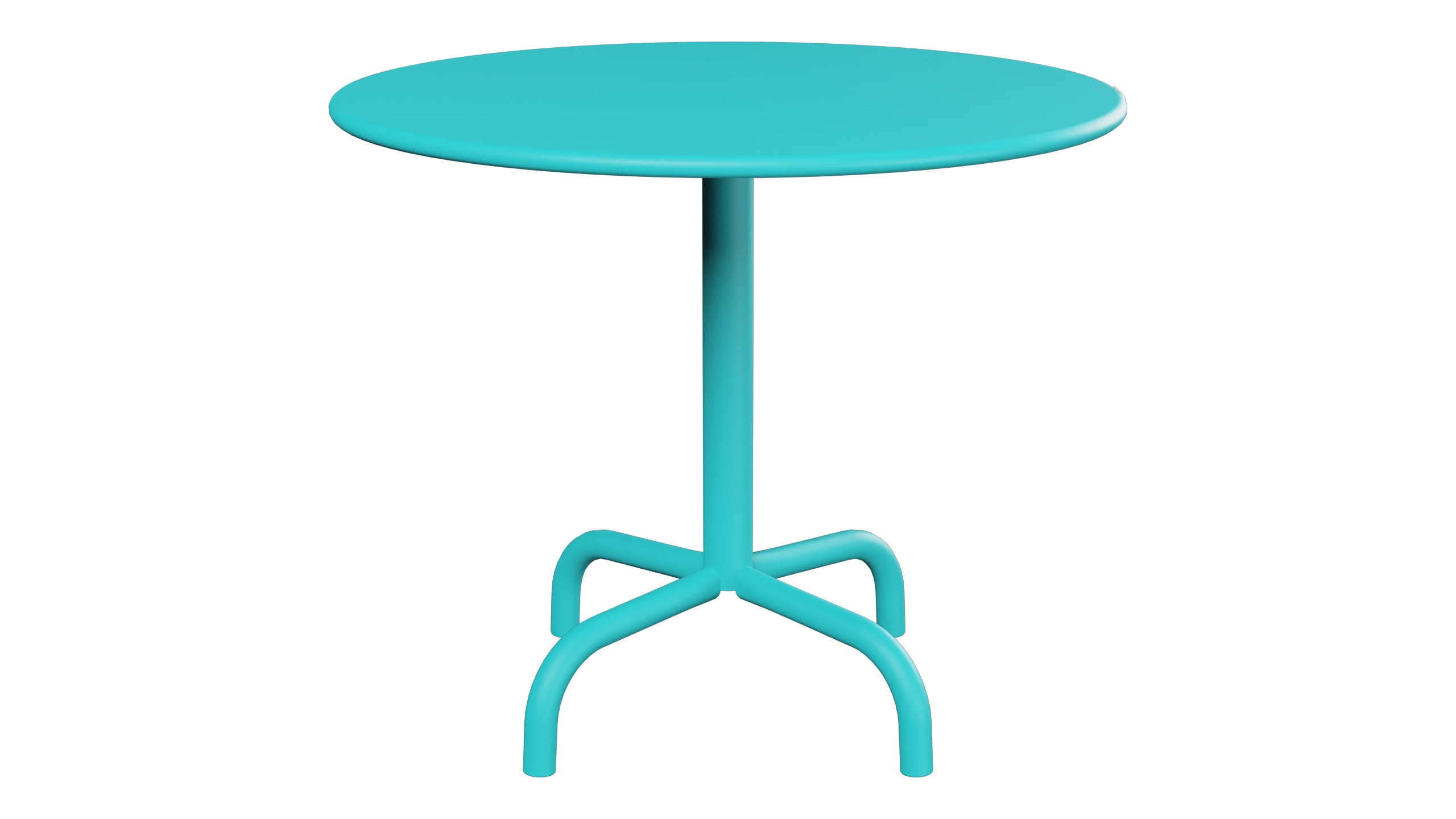 Rigi Metall-Beistelltisch Outdoor ø60 / 50 in Türkis präsentiert im Onlineshop von KAQTU Design AG. Beistelltisch Outdoor ist von Schaffner