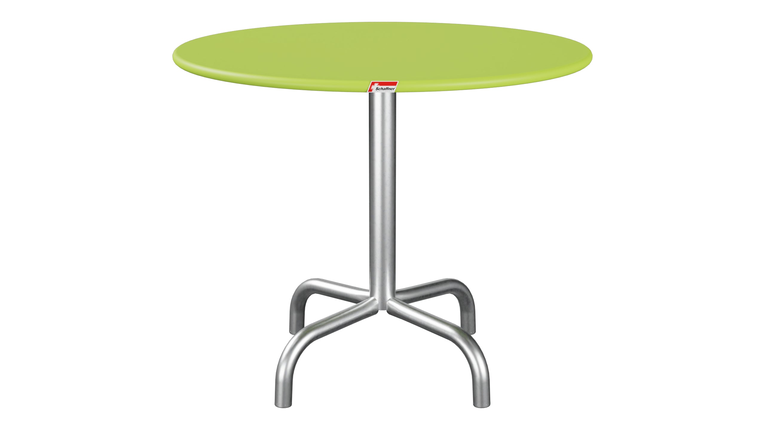 Rigi Metall-Beistelltisch Outdoor ø60 / 50 in Hellgrün präsentiert im Onlineshop von KAQTU Design AG. Beistelltisch Outdoor ist von Schaffner