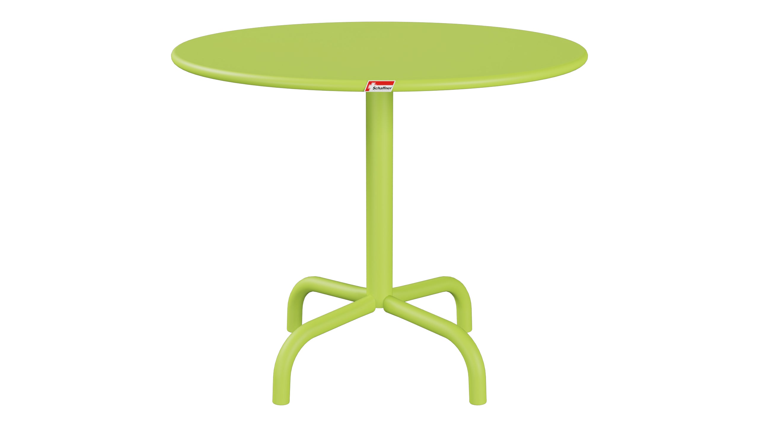 Rigi Metall-Beistelltisch Outdoor ø60 / 50 in Hellgrün präsentiert im Onlineshop von KAQTU Design AG. Beistelltisch Outdoor ist von Schaffner