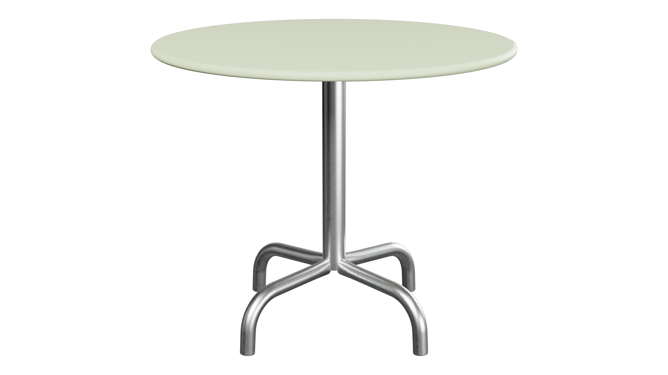 Rigi Metall-Beistelltisch Outdoor ø60 / 50 in Pastellgrün präsentiert im Onlineshop von KAQTU Design AG. Beistelltisch Outdoor ist von Schaffner