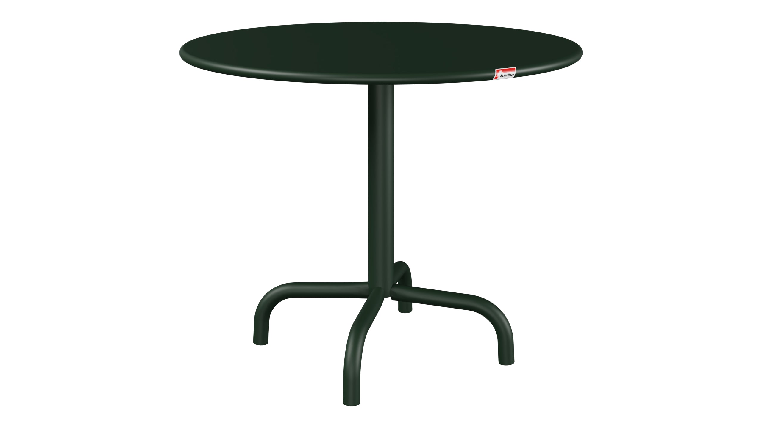Rigi Metall-Beistelltisch Outdoor ø60 / 50 in Tannengrün präsentiert im Onlineshop von KAQTU Design AG. Beistelltisch Outdoor ist von Schaffner