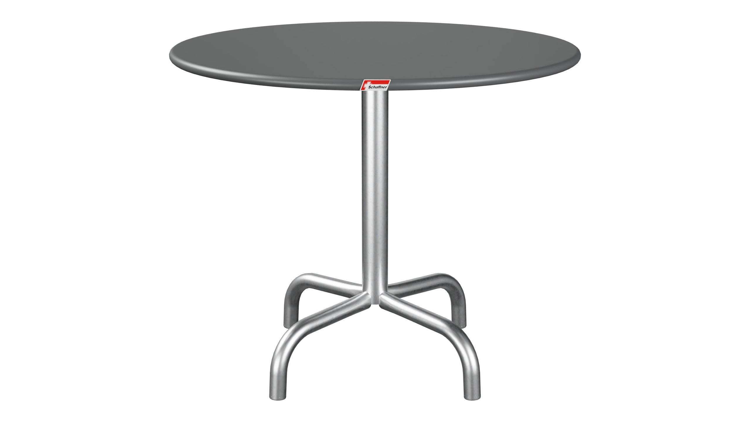 Rigi Metall-Beistelltisch Outdoor ø60 / 50 in Graphit präsentiert im Onlineshop von KAQTU Design AG. Beistelltisch Outdoor ist von Schaffner