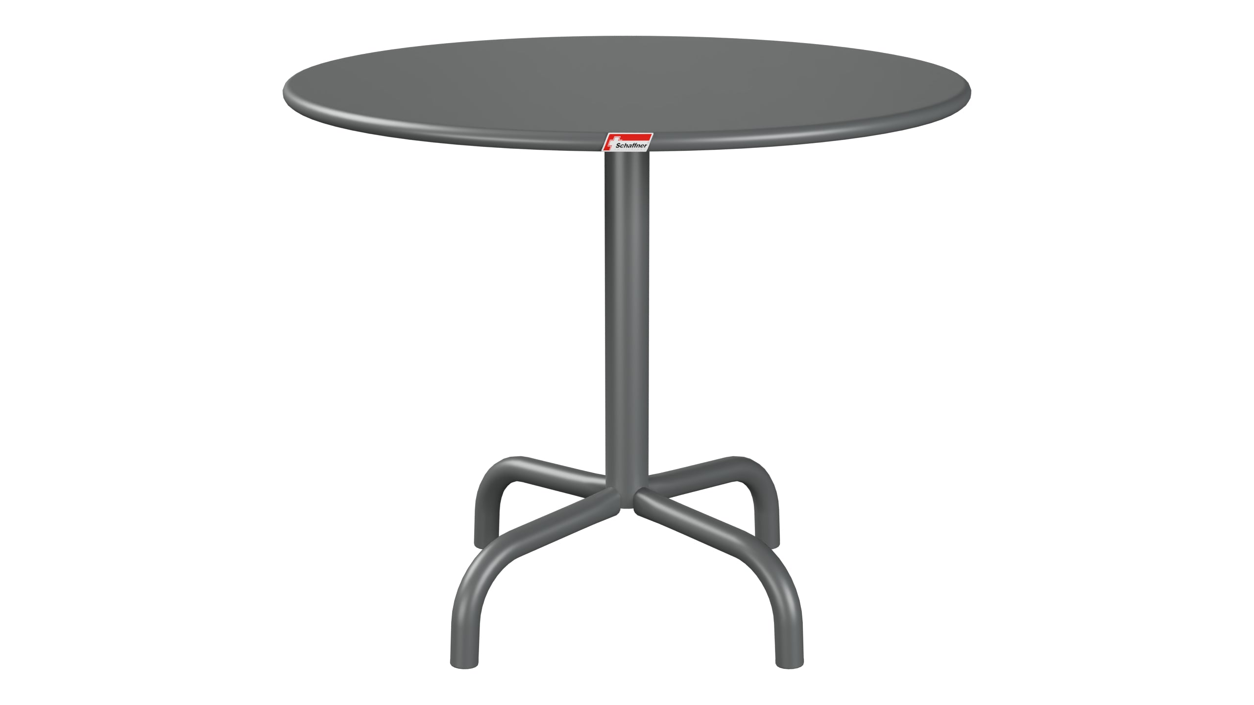 Rigi Metall-Beistelltisch Outdoor ø60 / 50 in Graphit präsentiert im Onlineshop von KAQTU Design AG. Beistelltisch Outdoor ist von Schaffner